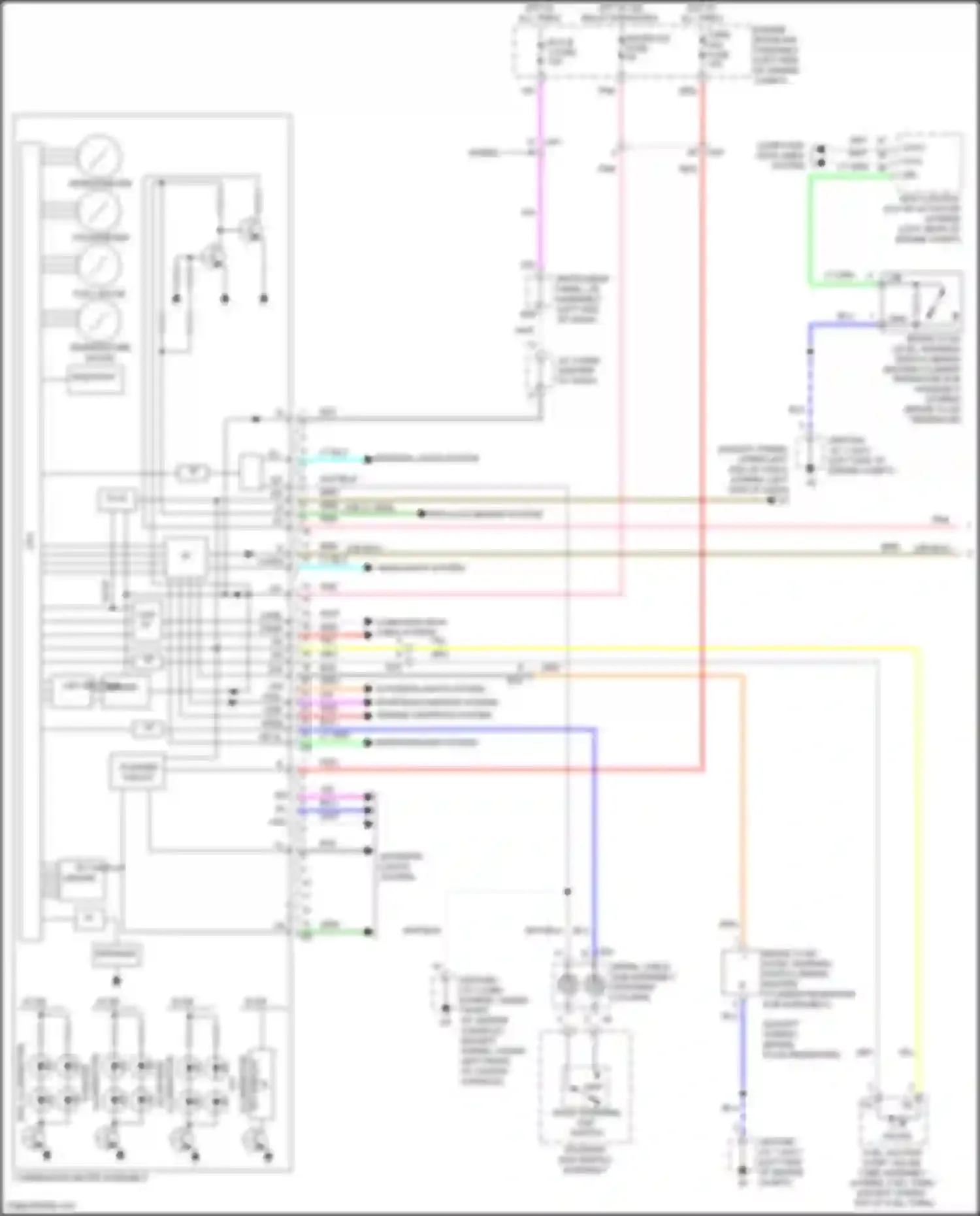 Wiring diagram flasher circuit for Toyota Avalon XX40 facelift (2015-2018) (3 of 3)