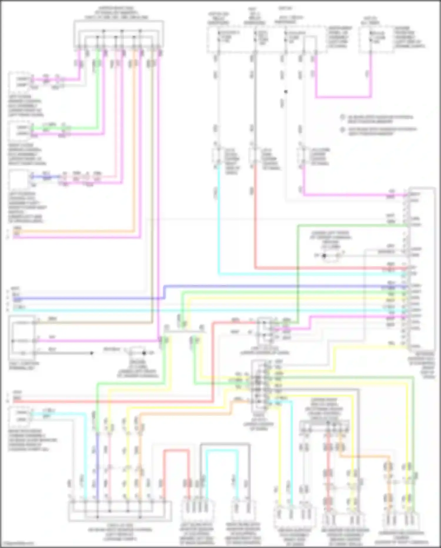 Wiring diagram forward recognition camera for Toyota Avalon XX40 facelift (2015-2018) (1 of 5)
