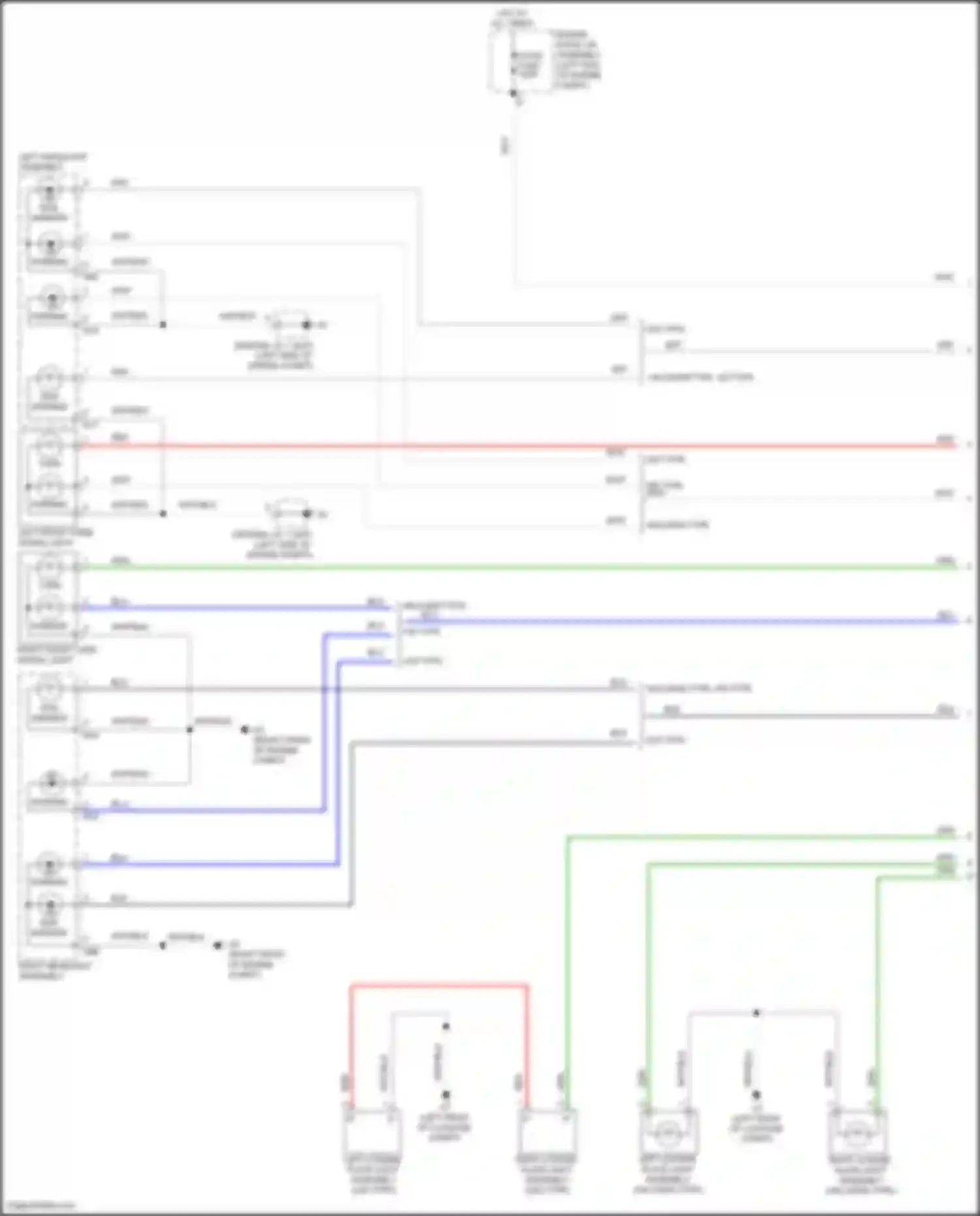 Wiring diagram halogen type for Toyota Avalon XX40 facelift (2015-2018) (2 of 4)