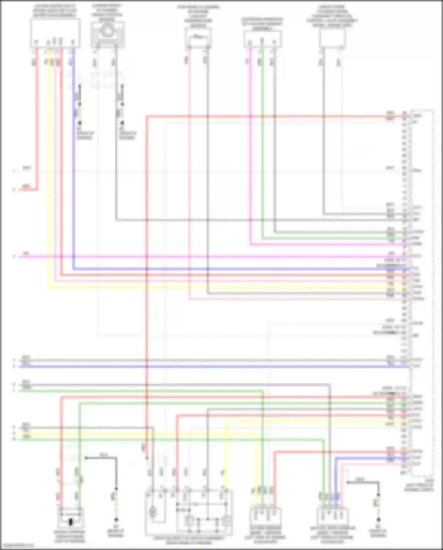 Wiring diagram intake mass air flow meter sub-assembly for Toyota Avalon XX40 facelift (2015-2018) (1 of 2)