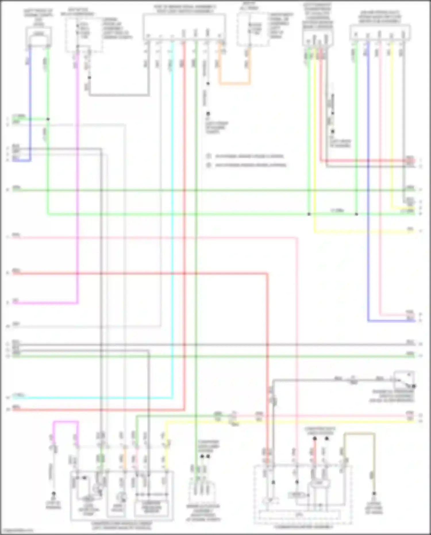 Wiring diagram intake mass air flow meter sub-assembly for Toyota Avalon XX40 facelift (2015-2018) (2 of 2)