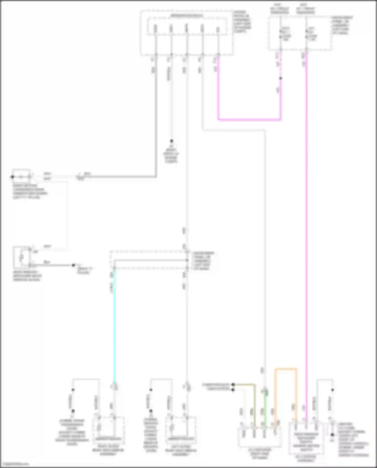 Wiring diagram left outer rear view mirror assembly for Toyota Avalon XX40 facelift (2015-2018) (4 of 12)