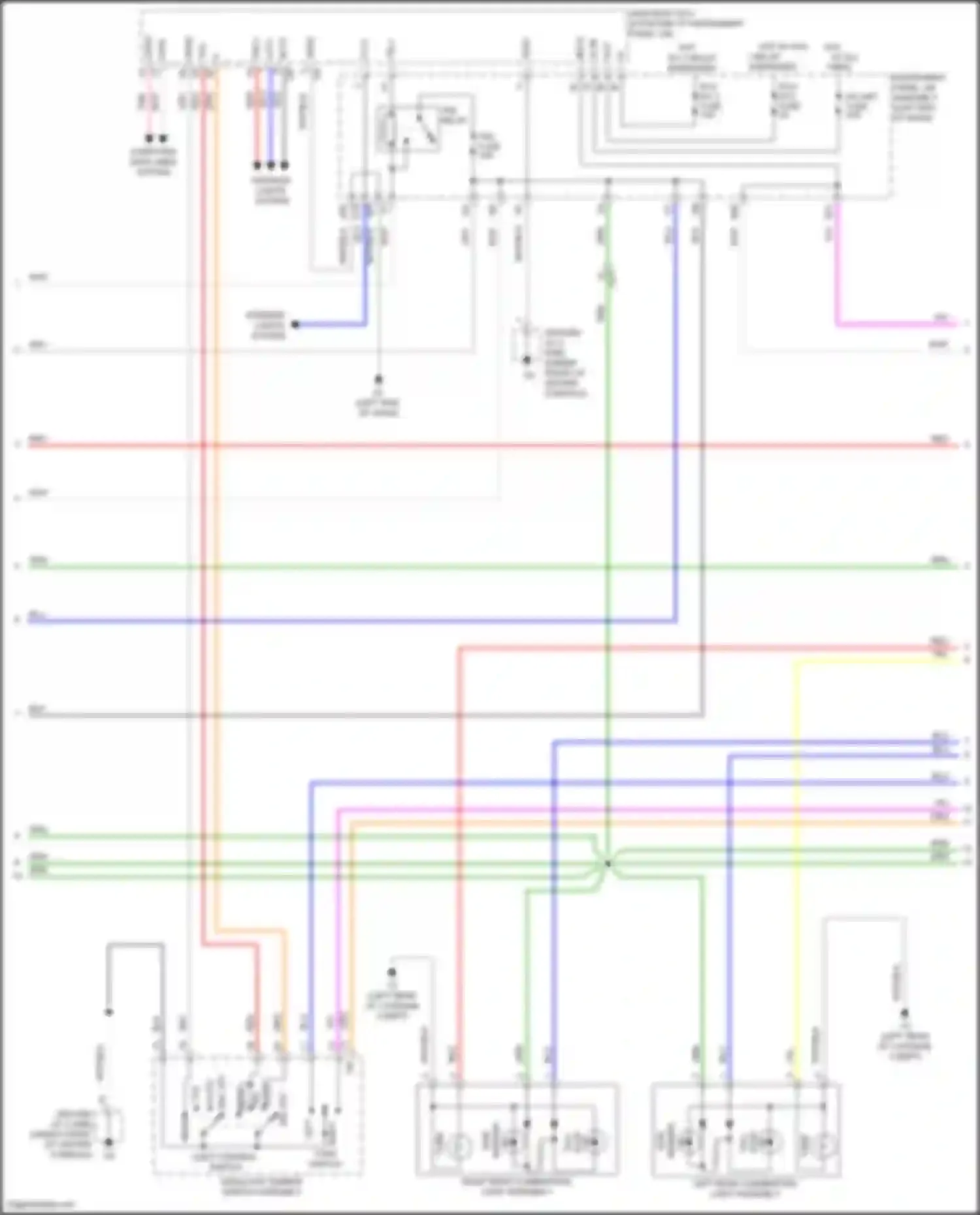 Wiring diagram light control switch for Toyota Avalon XX40 facelift (2015-2018) (2 of 7)