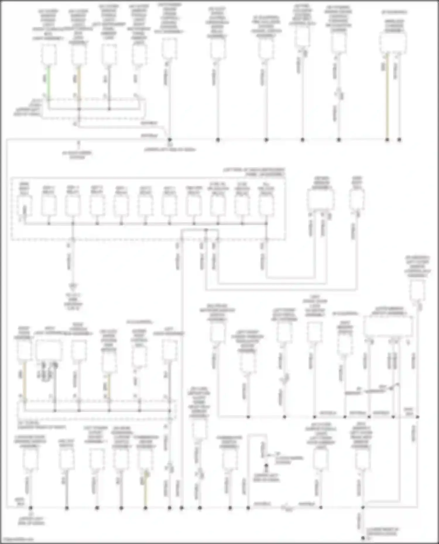Wiring diagram outer mirror switch assembly for Toyota Avalon XX40 facelift (2015-2018) (1 of 3)
