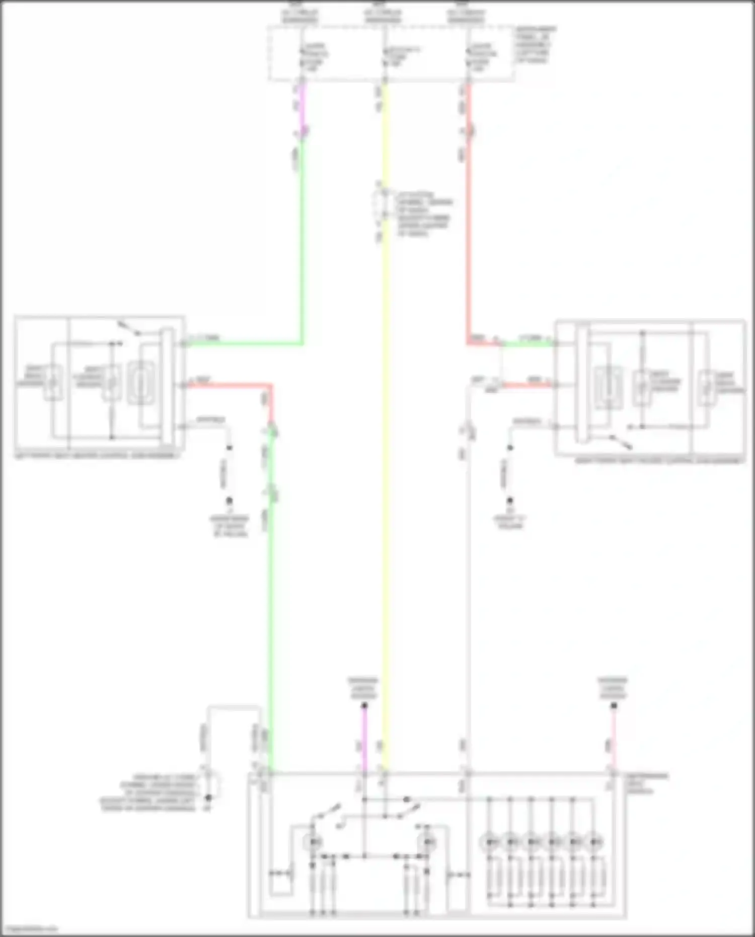 Wiring diagram refreshing seat switch for Toyota Avalon XX40 facelift (2015-2018) (1 of 6)