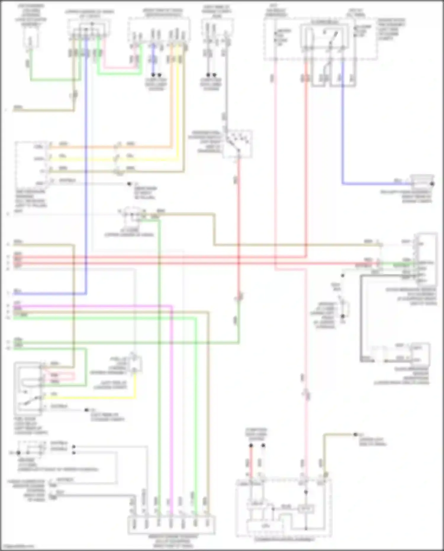 Wiring diagram right end of dash) for Toyota Avalon XX40 facelift (2015-2018) (11 of 16)