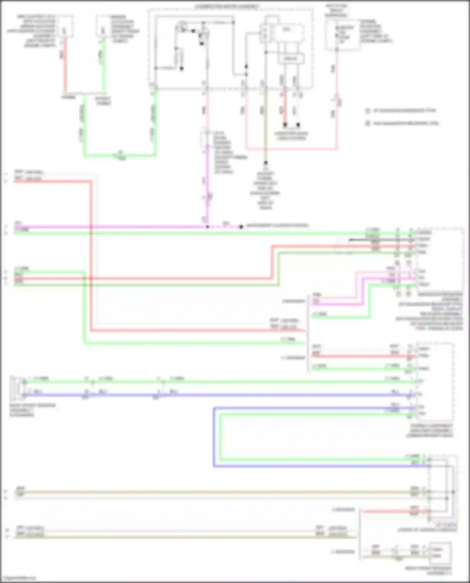 Wiring diagram right front speaker assembly 1 for Toyota Avalon XX40 facelift (2015-2018) (7 of 7)