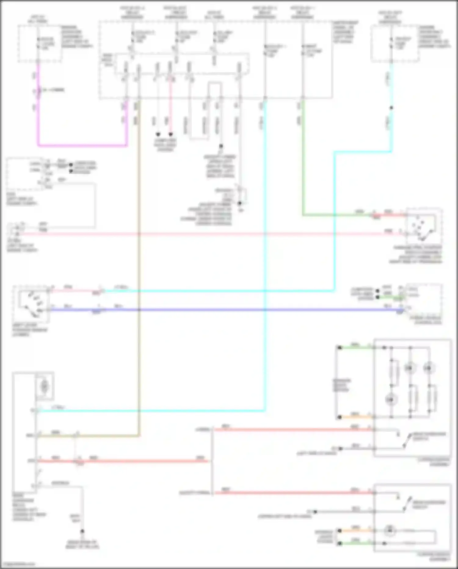 Wiring diagram shift lever position sensor for Toyota Avalon XX40 facelift (2015-2018) (9 of 11)