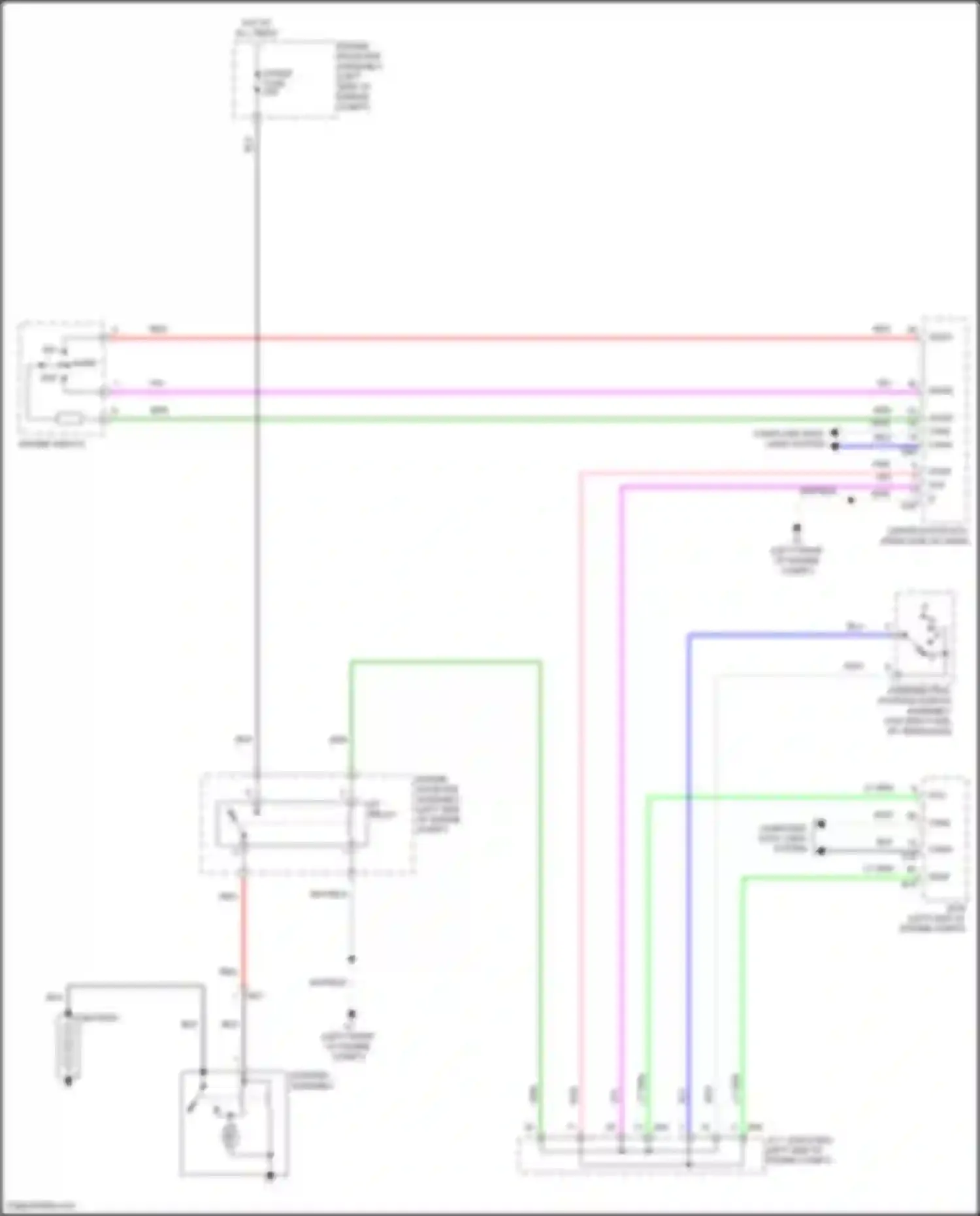 Wiring diagram starter assembly for Toyota Avalon XX40 facelift (2015-2018) (2 of 2)