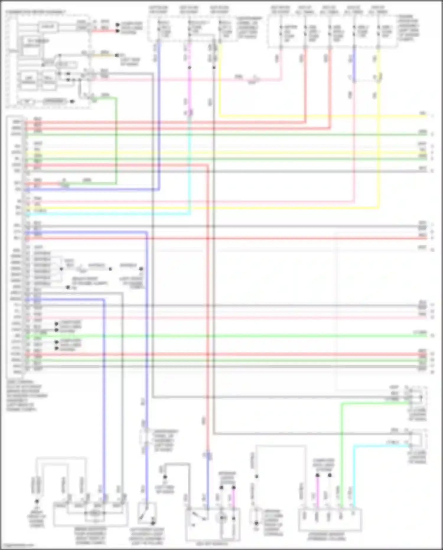 Wiring diagram tft driver display for Toyota Avalon XX40 facelift (2015-2018) (1 of 1)