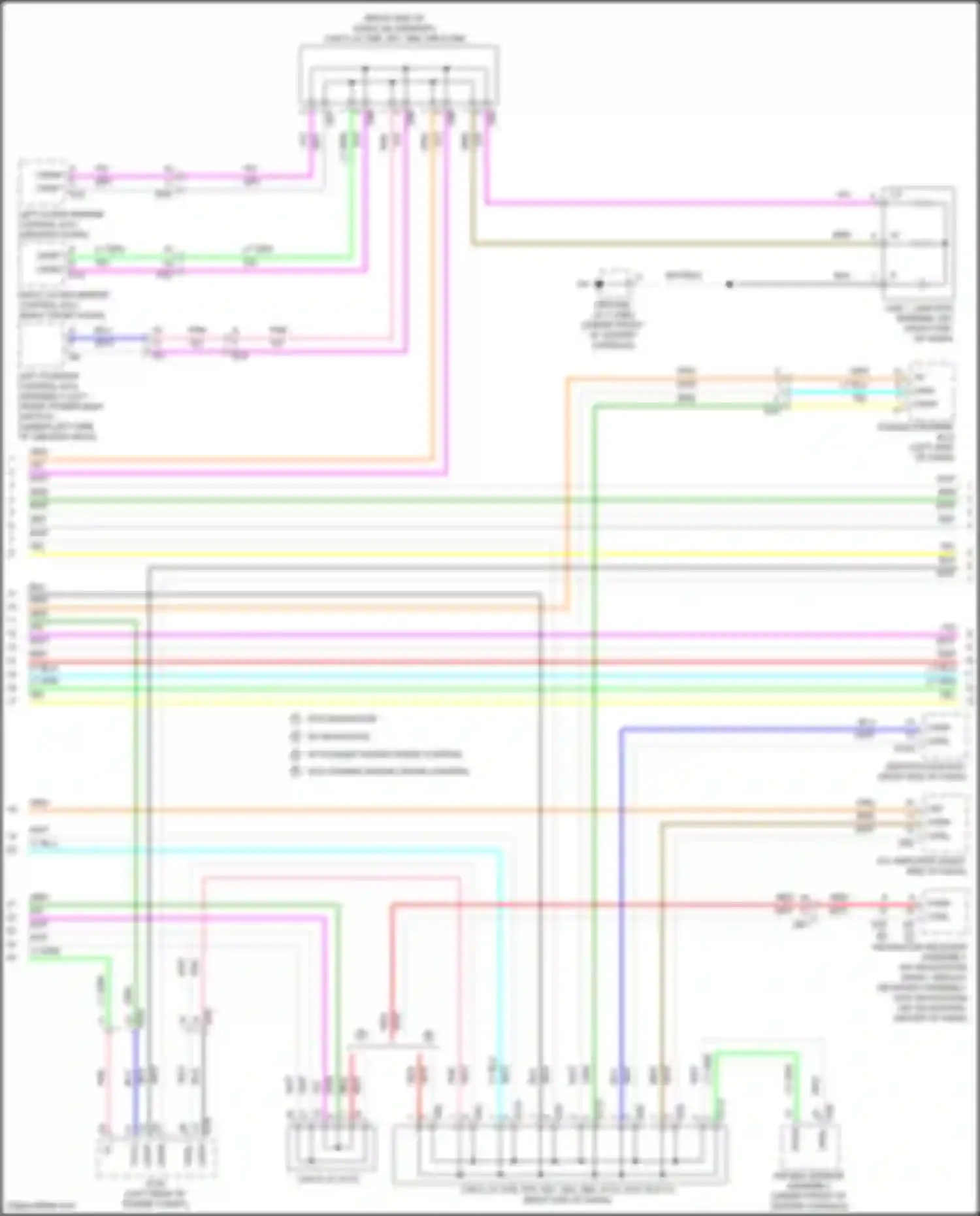 Wiring diagram w/o dynamic radar cruise control for Toyota Avalon XX40 facelift (2015-2018) (4 of 11)