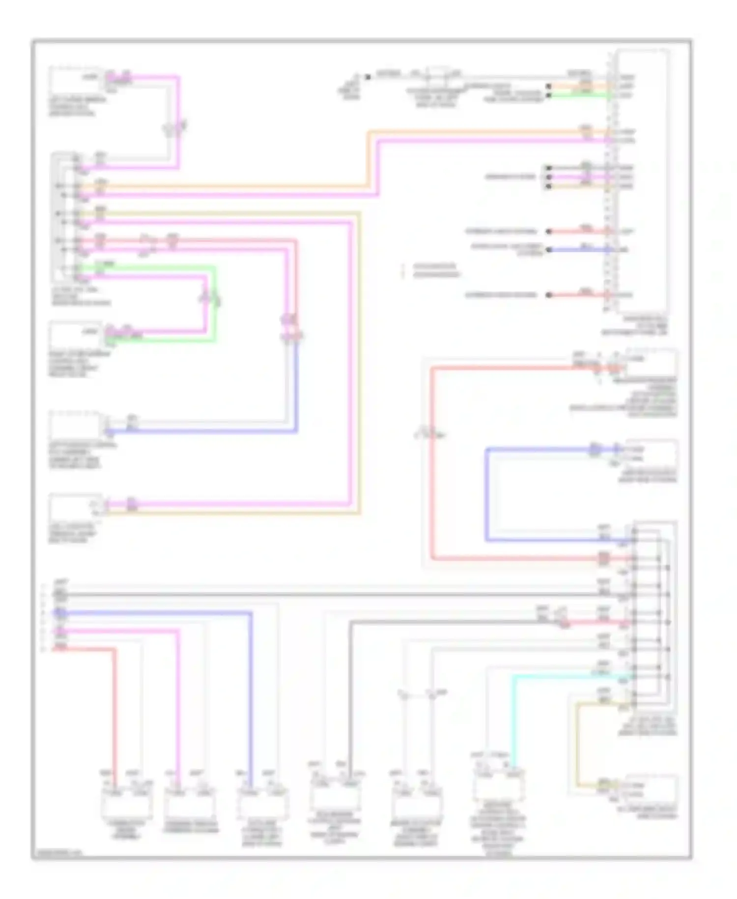 Avalon Toyota XX40 (2012-2015): Body ecu circuit, except hybrid (2 of 2)
