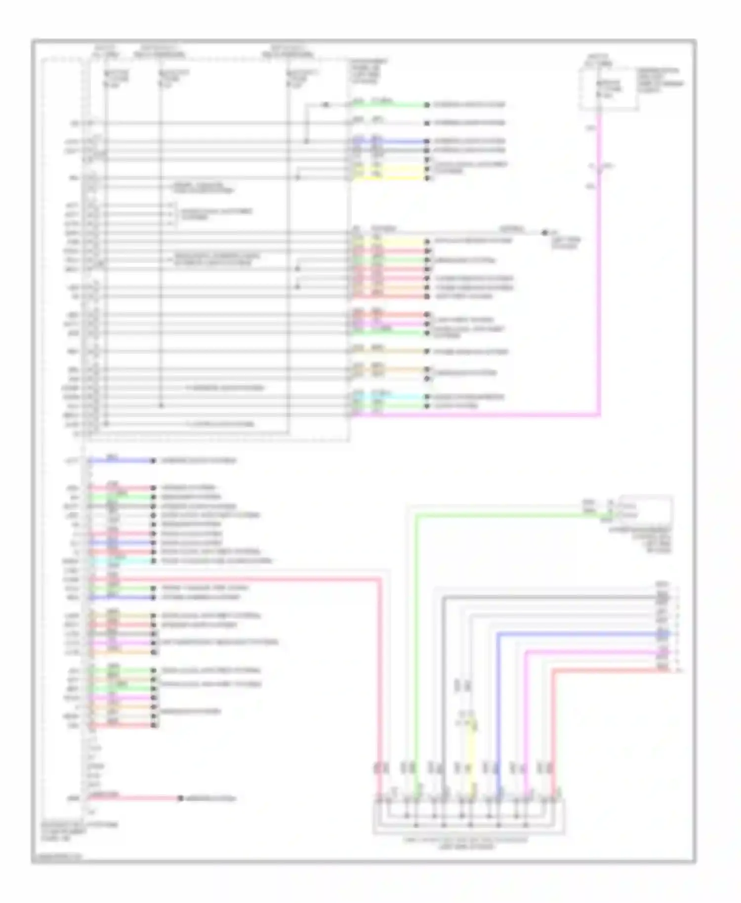 Avalon Toyota XX40 (2012-2015): Body ecu circuit, hybrid (1 of 2)