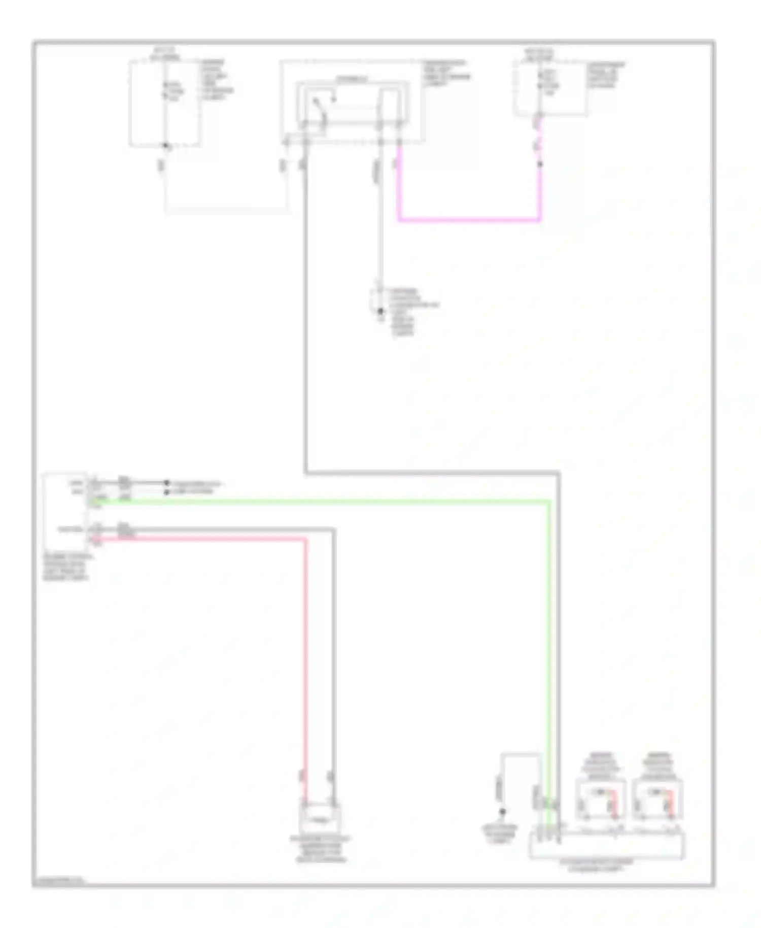 Avalon Toyota XX40 (2012-2015): Cooling fan circuit, except hybrid