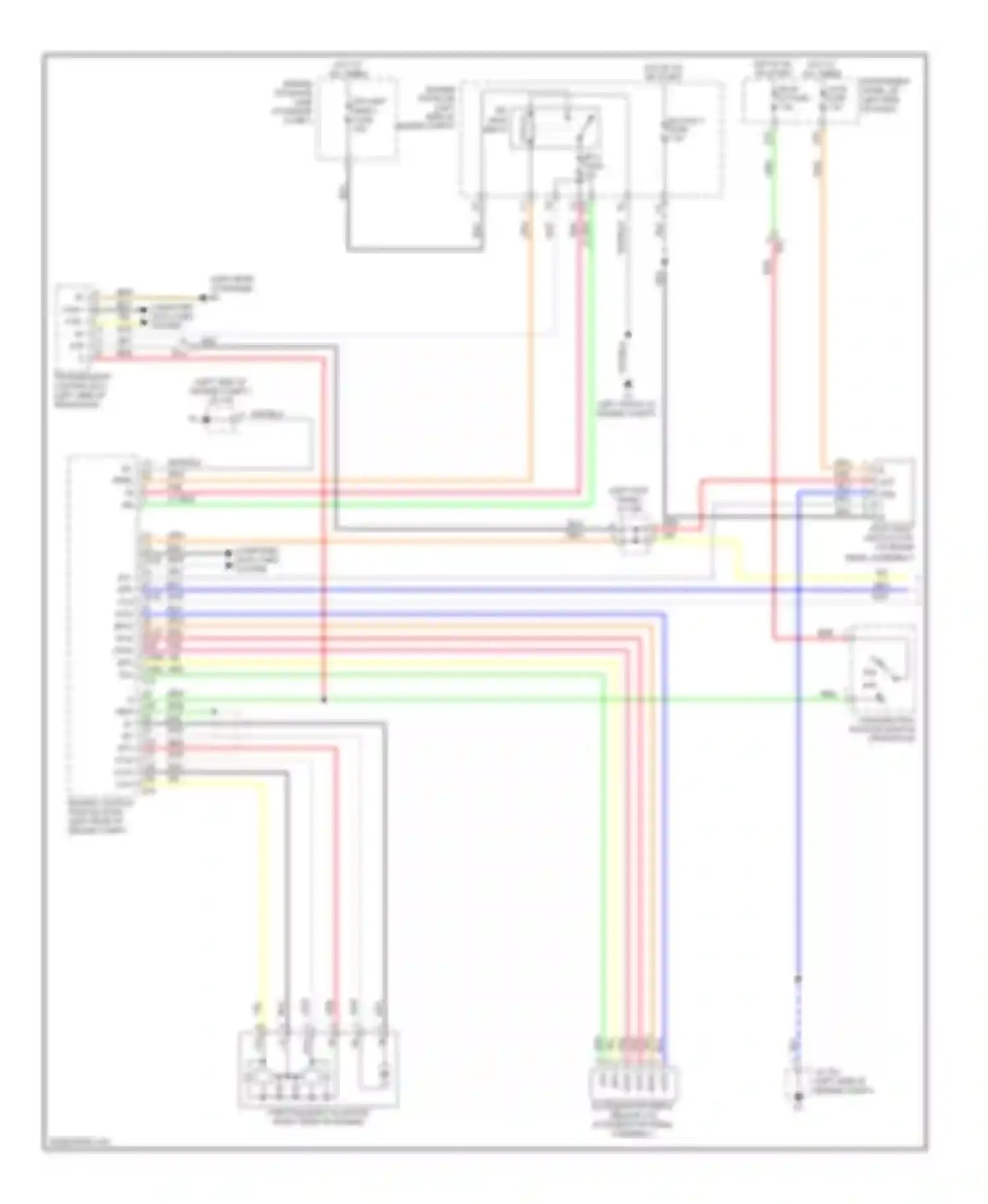 Avalon Toyota XX40 (2012-2015): Cruise control circuit, except hybrid (1 of 2)