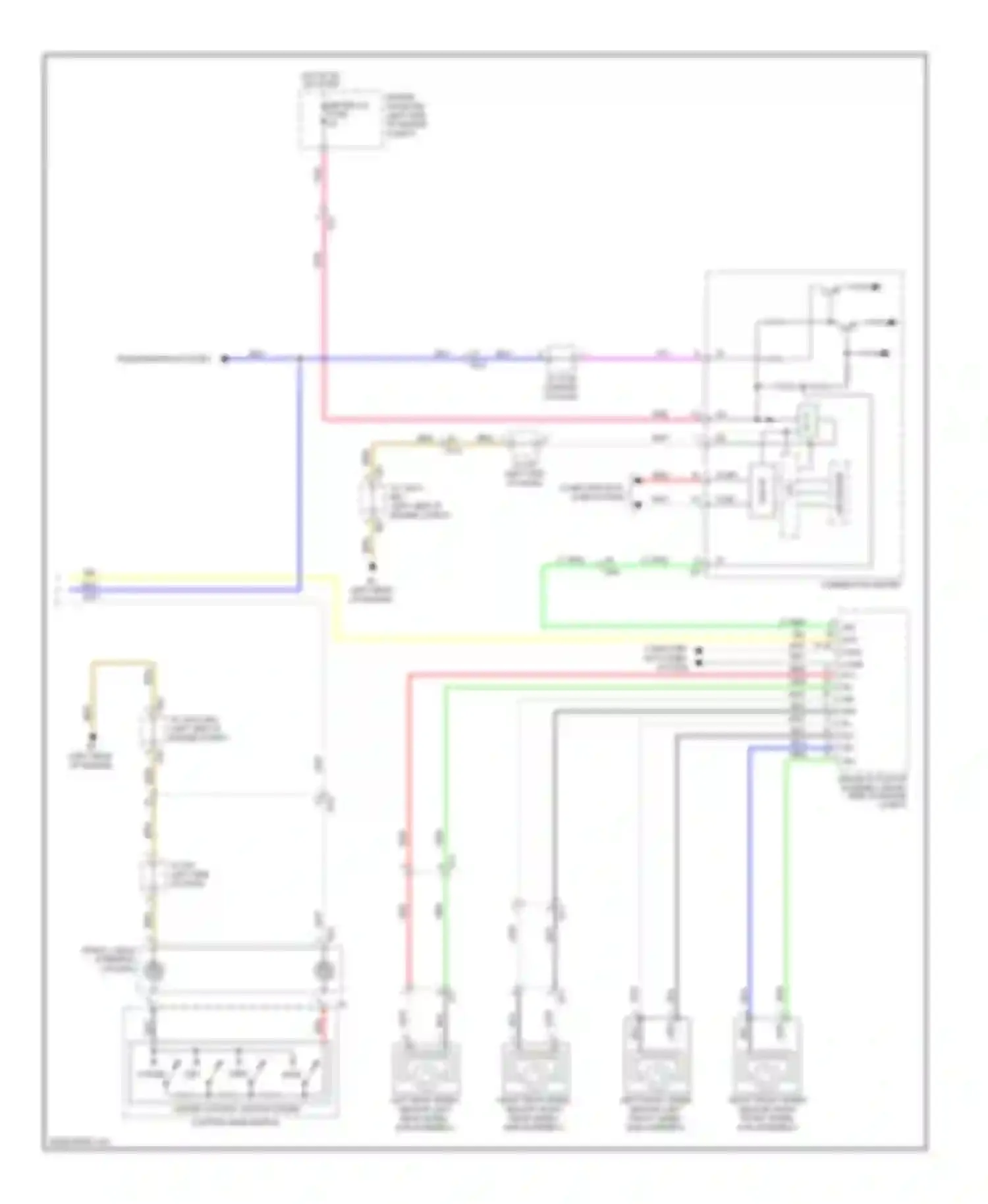 Avalon Toyota XX40 (2012-2015): Cruise control circuit, except hybrid (2 of 2)