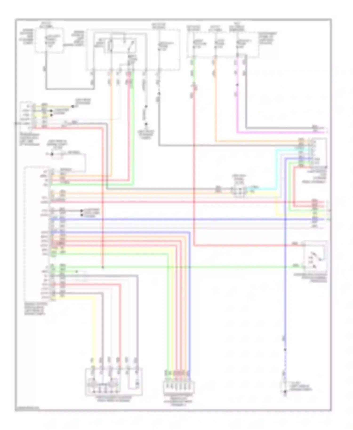 Avalon Toyota XX40 (2012-2015): Dynamic laser cruise control circuit, except hybrid (1 of 2)