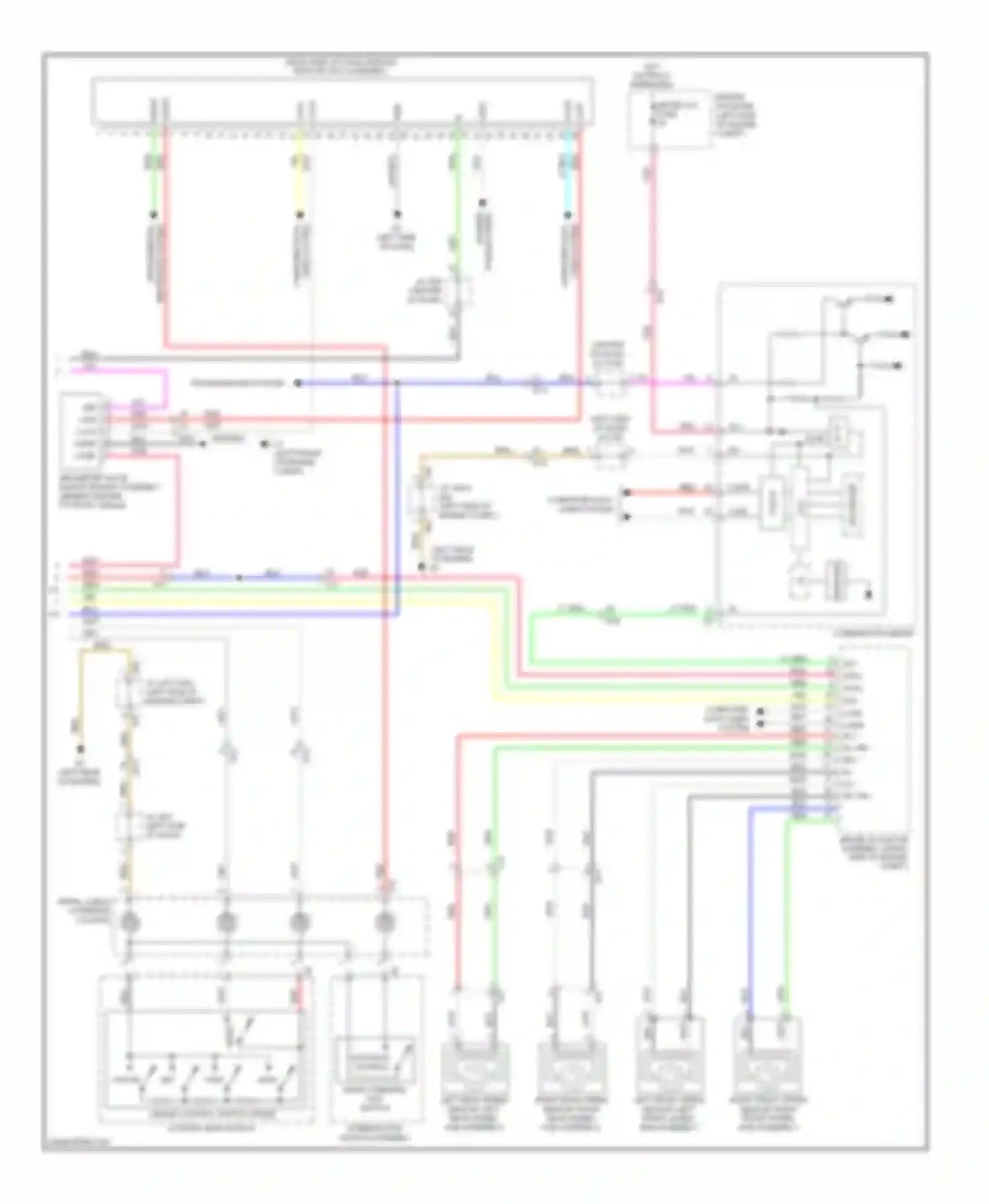 Avalon Toyota XX40 (2012-2015): Dynamic laser cruise control circuit, except hybrid (2 of 2)