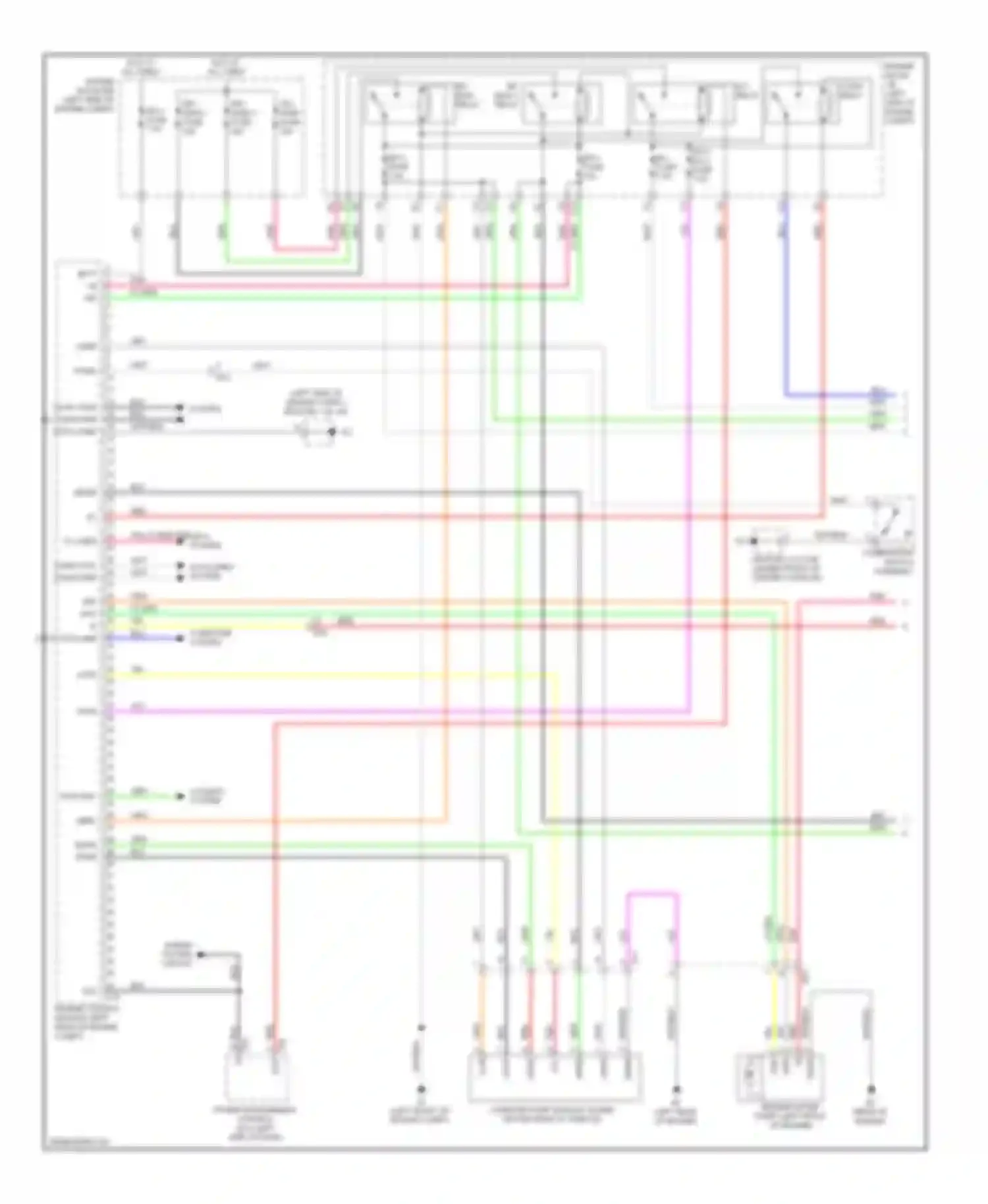 Avalon Toyota XX40 (2012-2015): Wiring diagram engine performance 2.5l hybrid, engine controls circuit (1 of 4)