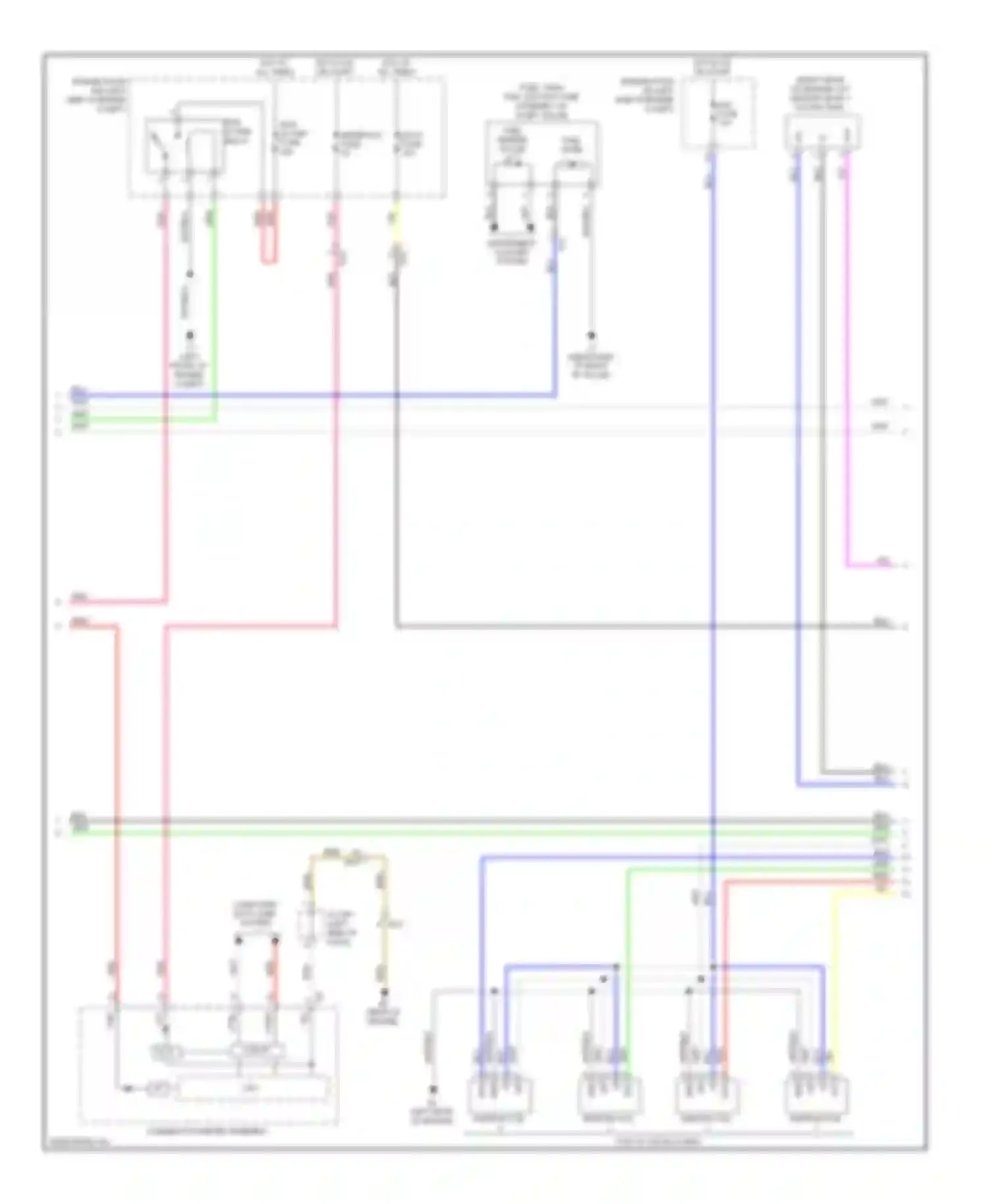 Avalon Toyota XX40 (2012-2015): Wiring diagram engine performance 2.5l hybrid, engine controls circuit (2 of 4)