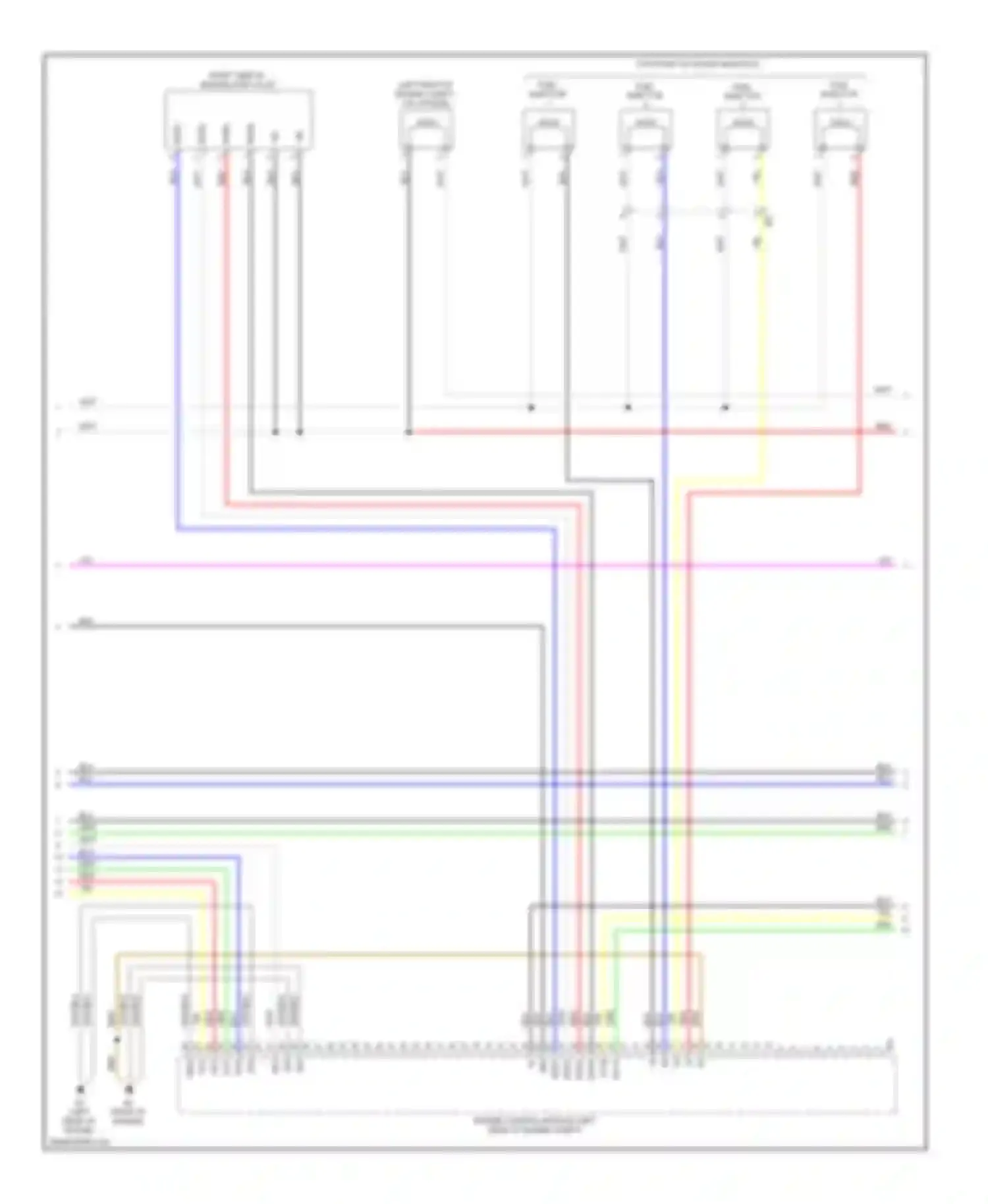 Avalon Toyota XX40 (2012-2015): Wiring diagram engine performance 2.5l hybrid, engine controls circuit (3 of 4)