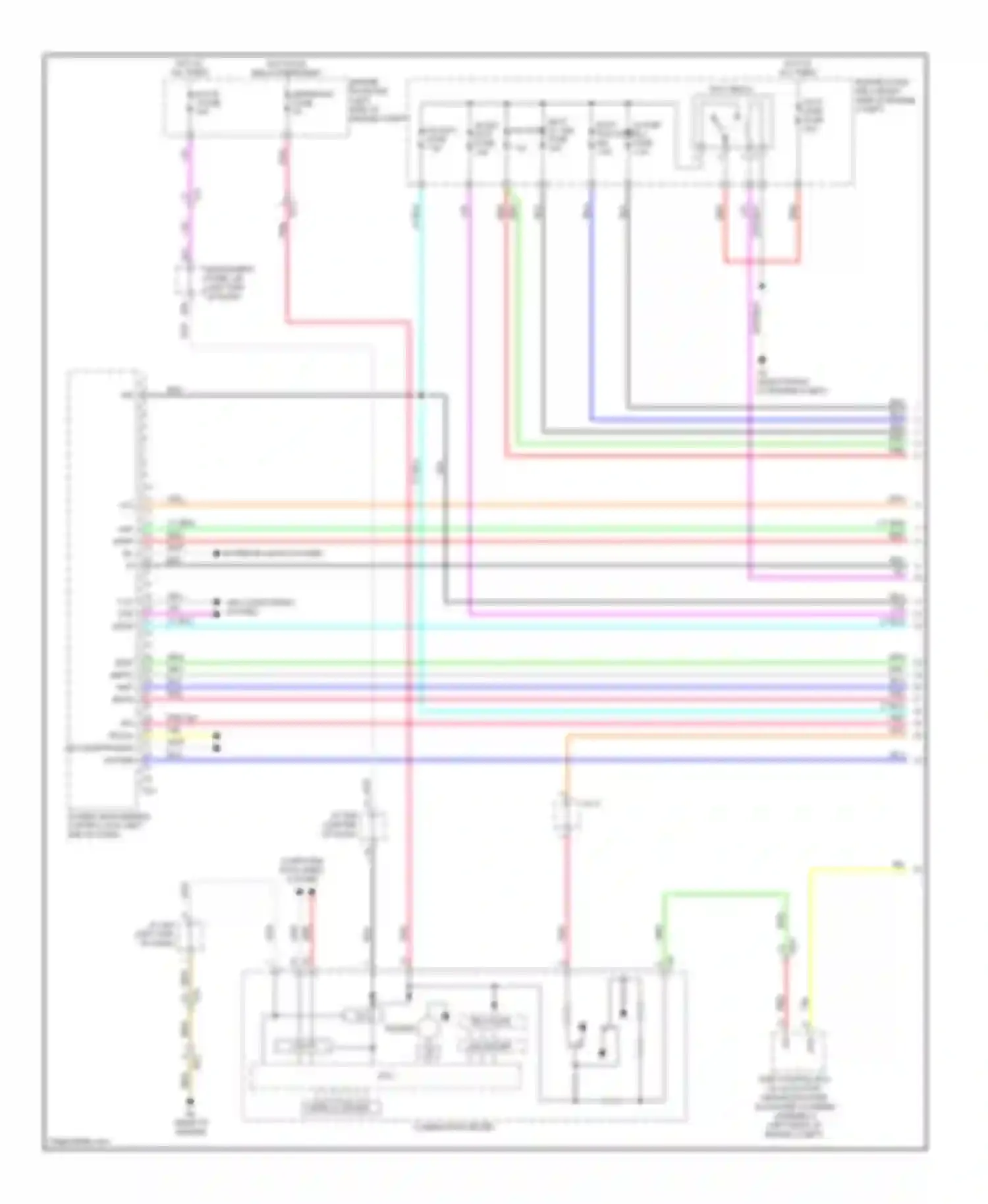 Avalon Toyota XX40 (2012-2015): Wiring diagram engine performance 2.5l hybrid, hybrid system circuit (1 of 6)