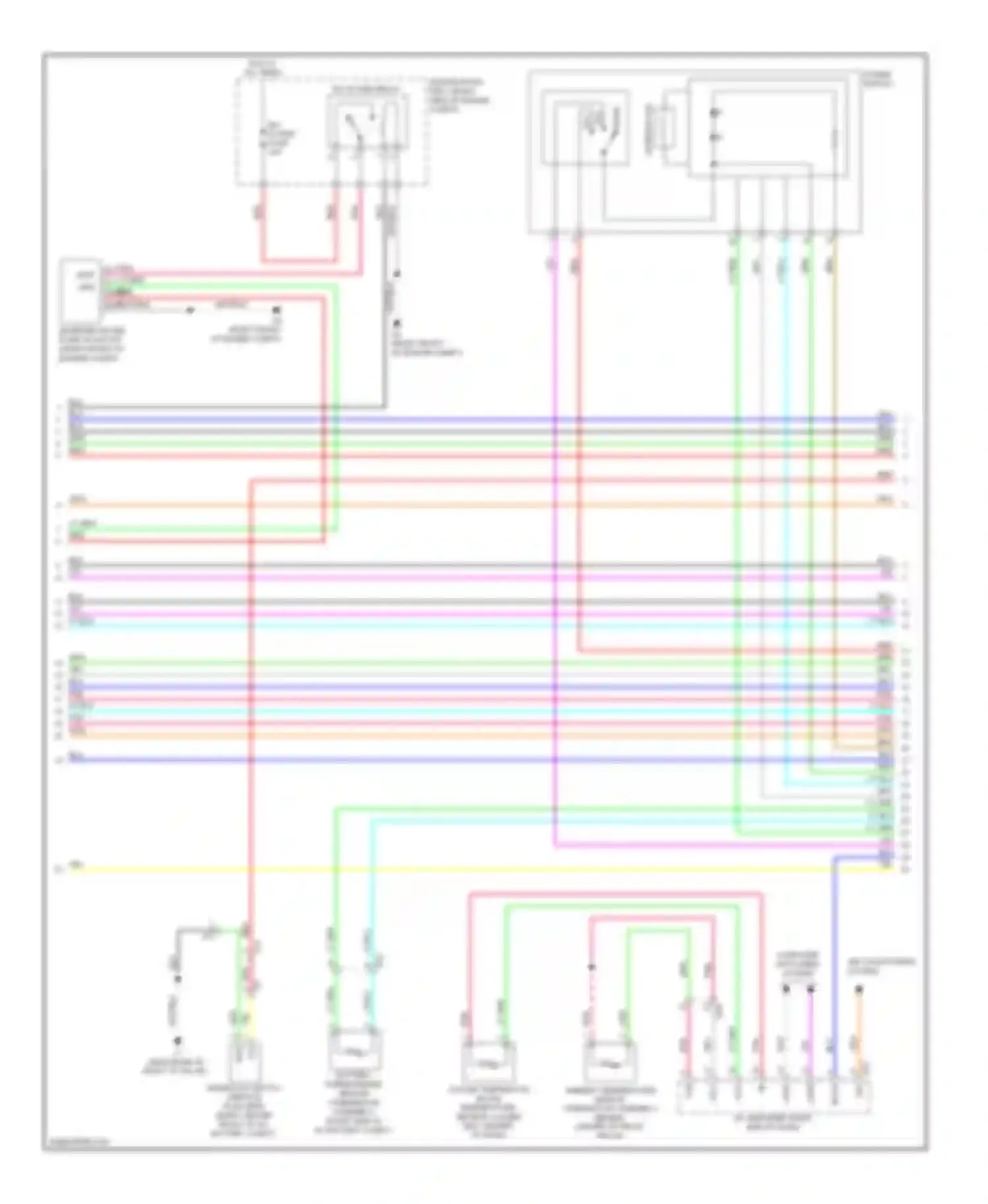 Avalon Toyota XX40 (2012-2015): Wiring diagram engine performance 2.5l hybrid, hybrid system circuit (2 of 6)