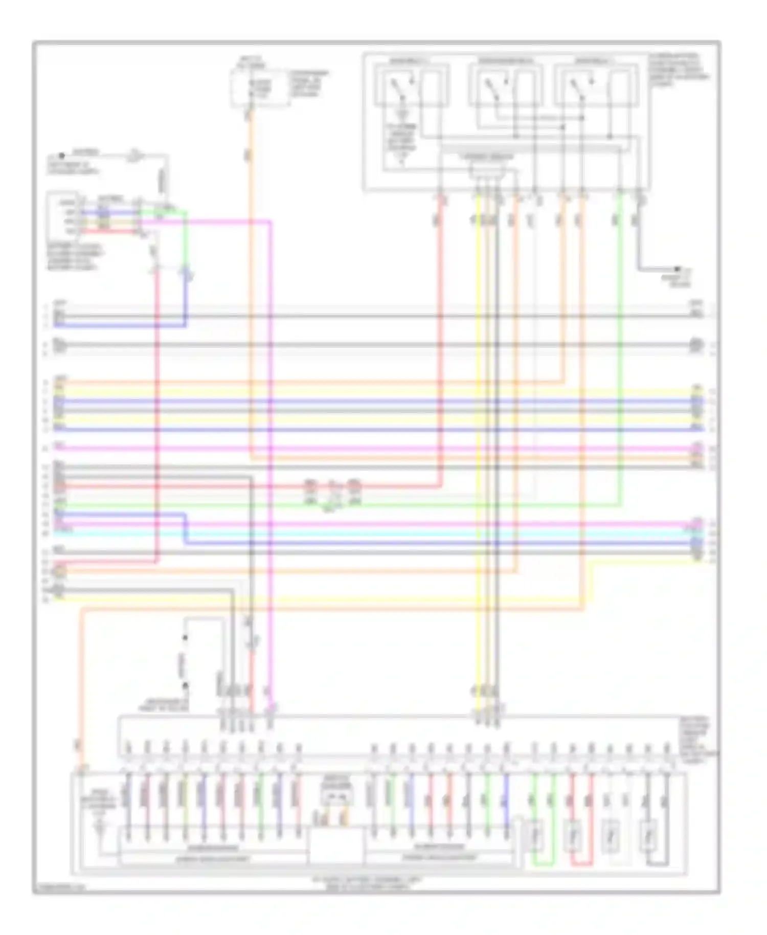 Avalon Toyota XX40 (2012-2015): Wiring diagram engine performance 2.5l hybrid, hybrid system circuit (5 of 6)