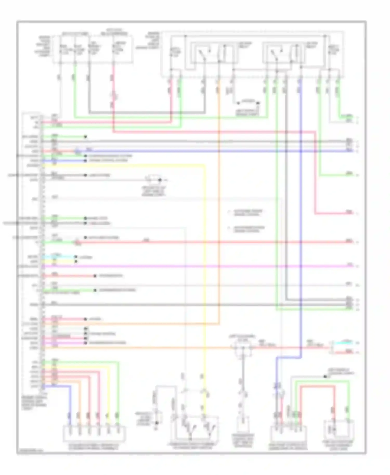 Avalon Toyota XX40 (2012-2015): Wiring diagram engine performance 3.5l (1 of 5)
