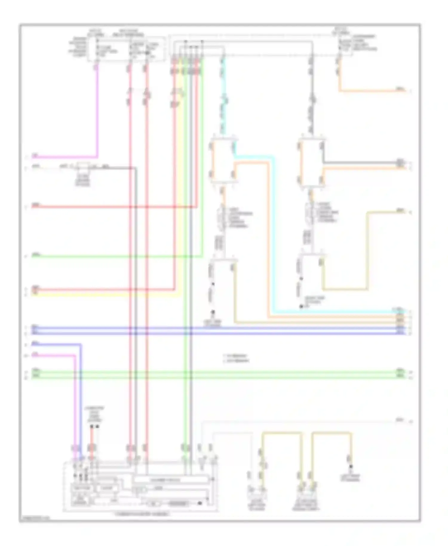 Avalon Toyota XX40 (2012-2015): Exterior lamps circuit, except hybrid (2 of 3)