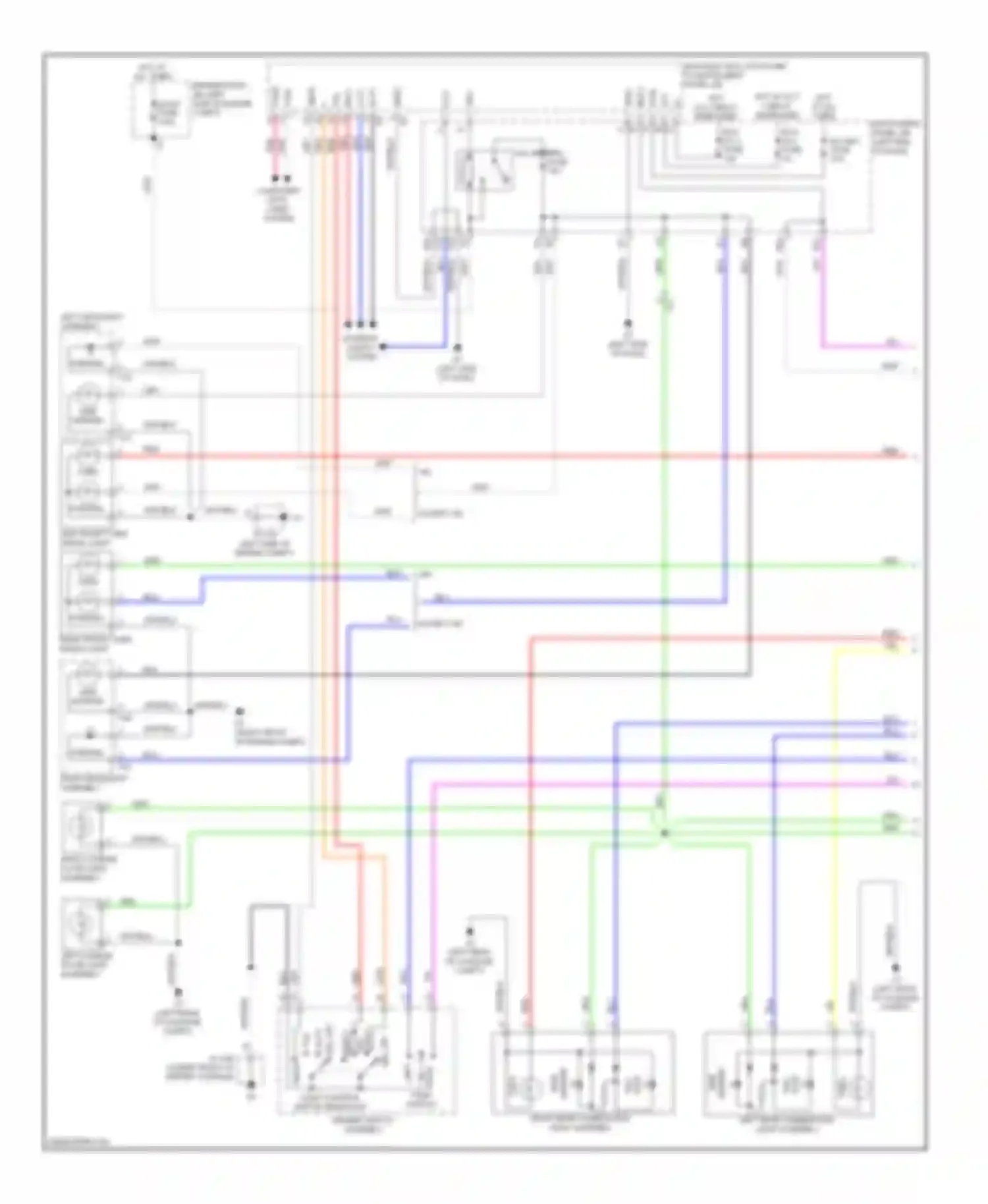 Avalon Toyota XX40 (2012-2015): Exterior lamps circuit, hybrid (1 of 3)