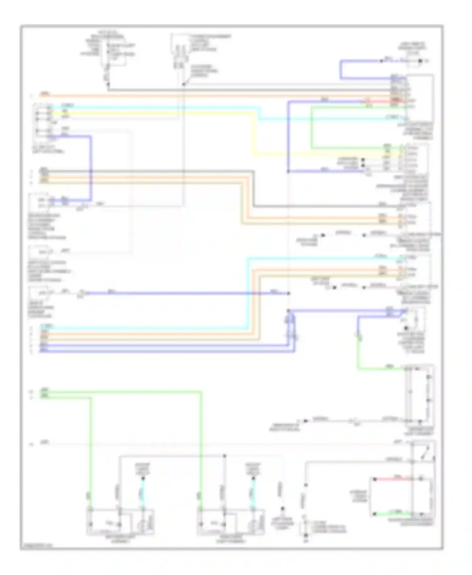 Avalon Toyota XX40 (2012-2015): Exterior lamps circuit, hybrid (3 of 3)