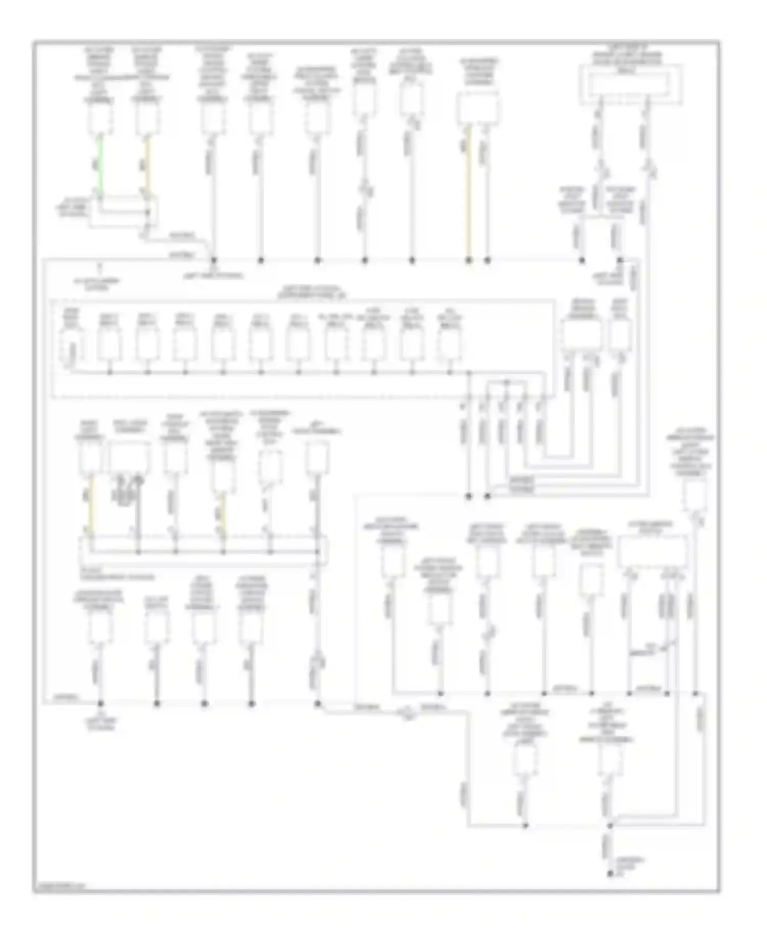 Avalon Toyota XX40 (2012-2015): Ground distribution circuit, except hybrid (2 of 4)