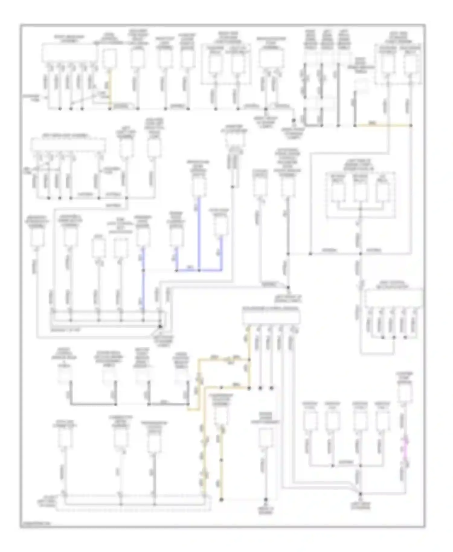 Avalon Toyota XX40 (2012-2015): Ground distribution circuit, hybrid (1 of 4)