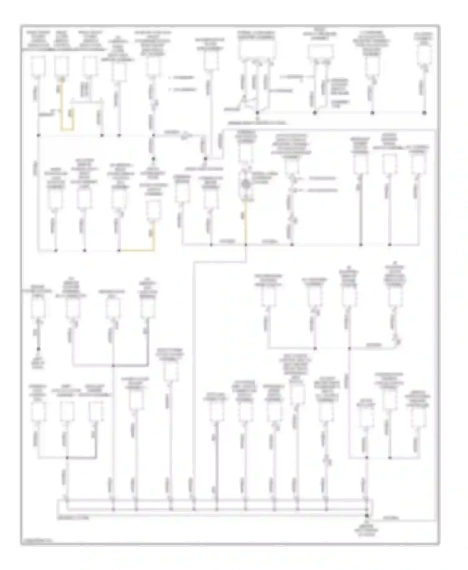 Avalon Toyota XX40 (2012-2015): Ground distribution circuit, hybrid (3 of 4)