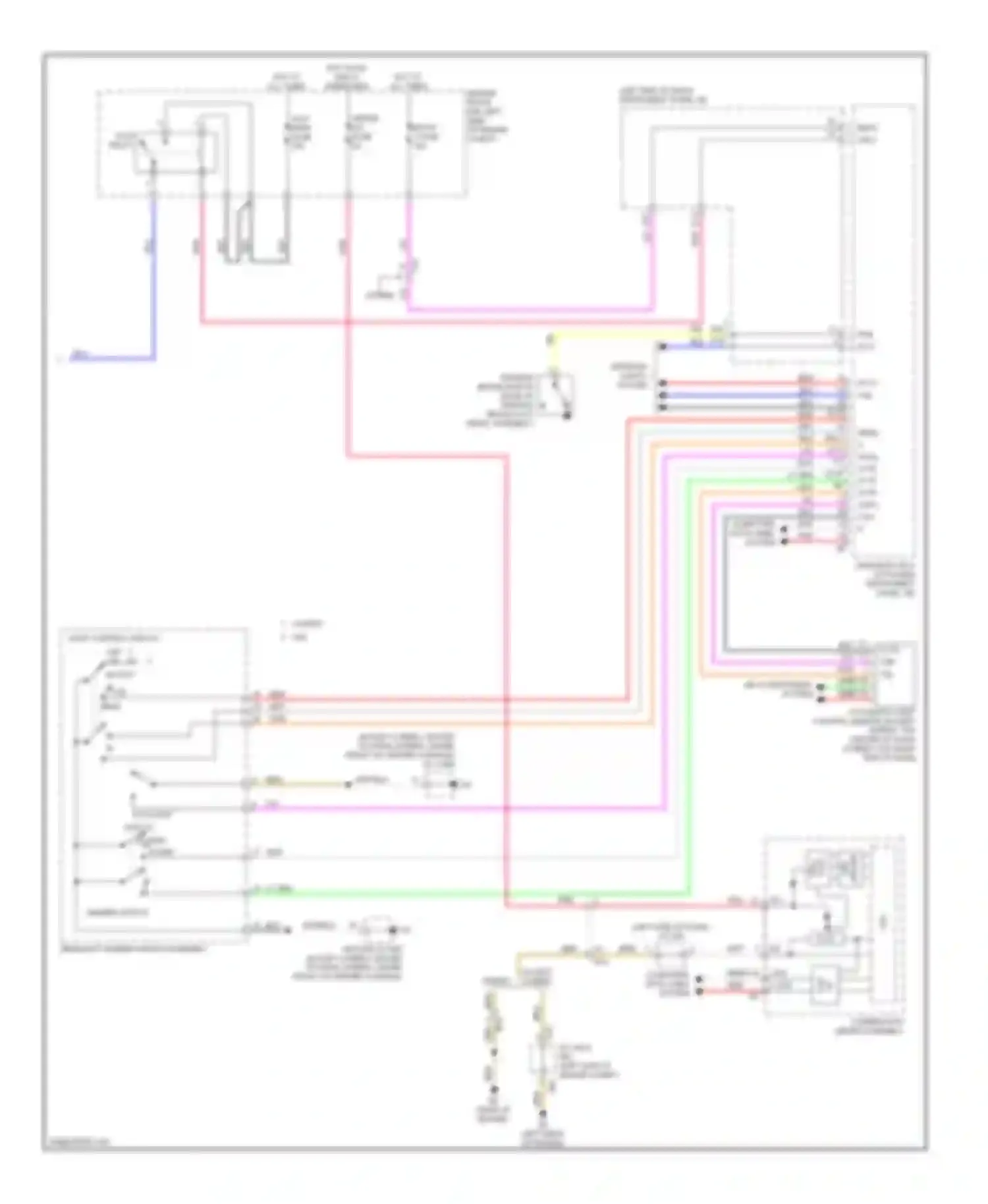 Avalon Toyota XX40 (2012-2015): Headlamps & fog lamps circuit (2 of 2)