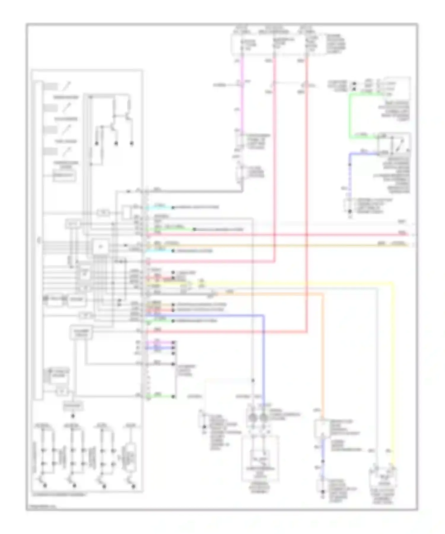 Avalon Toyota XX40 (2012-2015): Instrument cluster circuit (1 of 2)