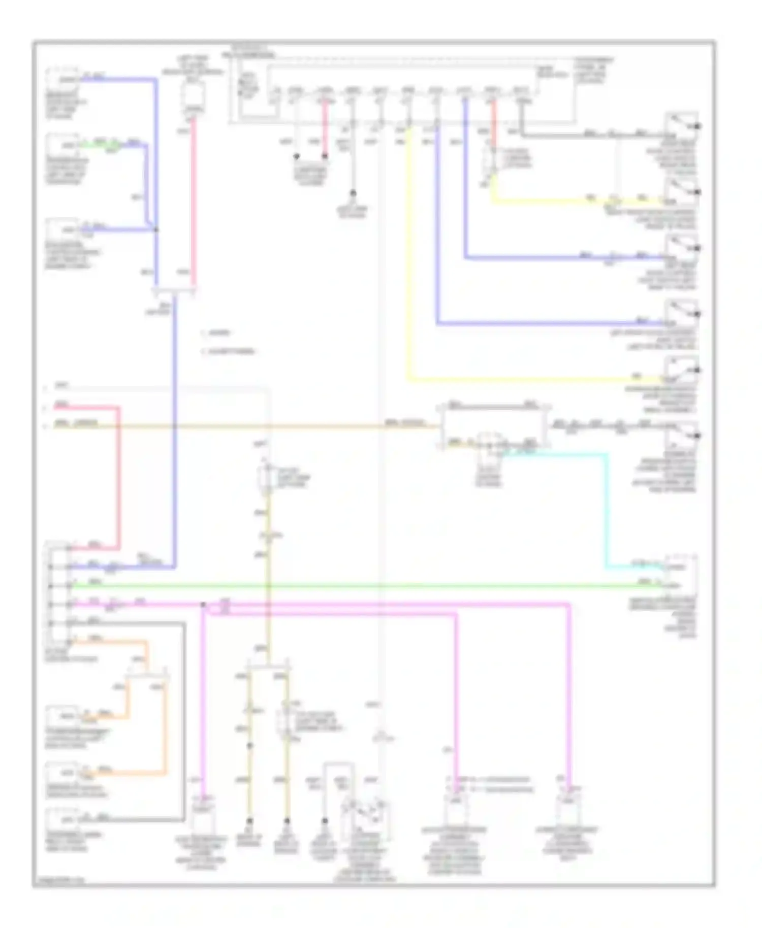 Avalon Toyota XX40 (2012-2015): Instrument cluster circuit (2 of 2)