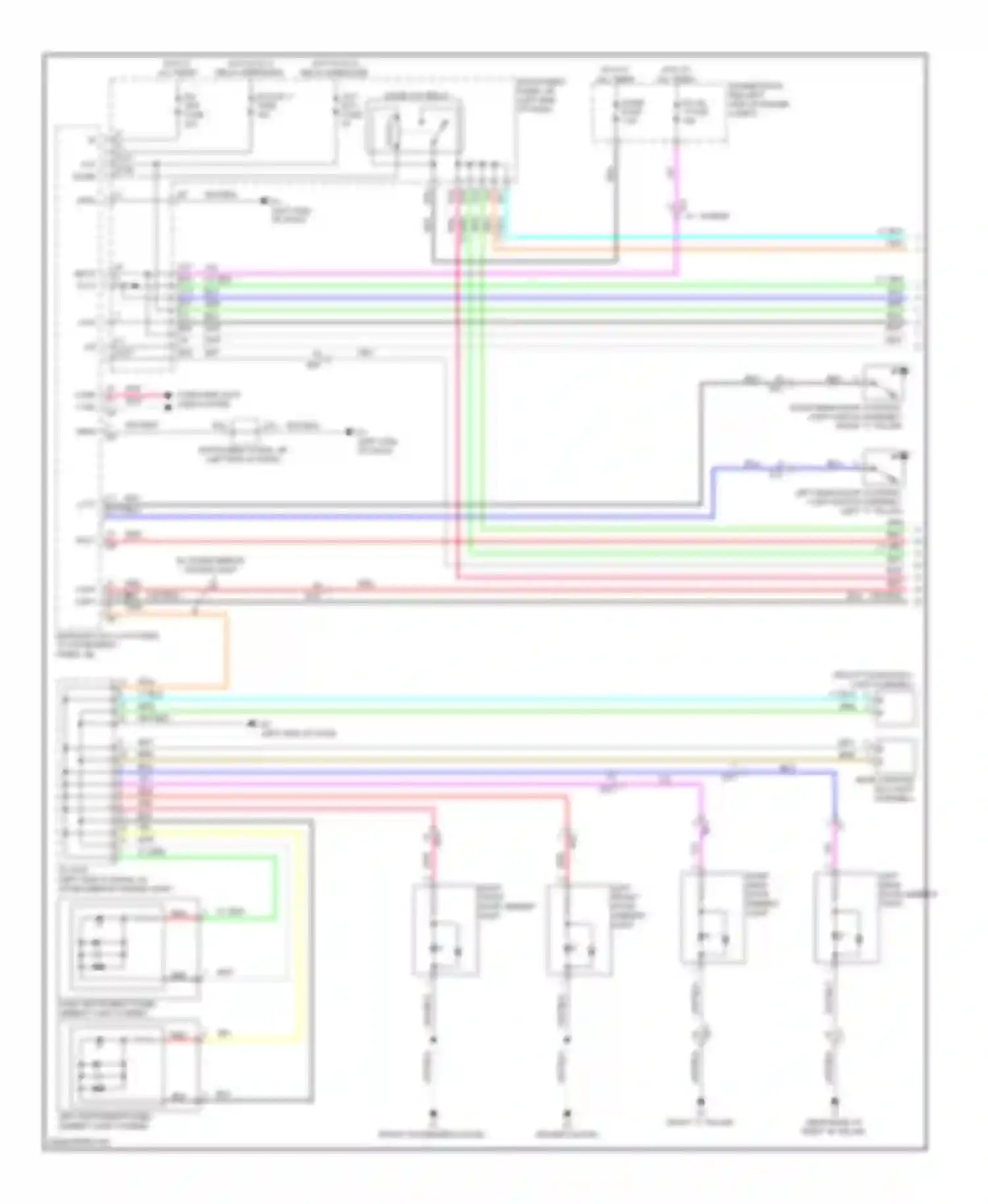 Avalon Toyota XX40 (2012-2015): Courtesy lamps circuit (1 of 2)