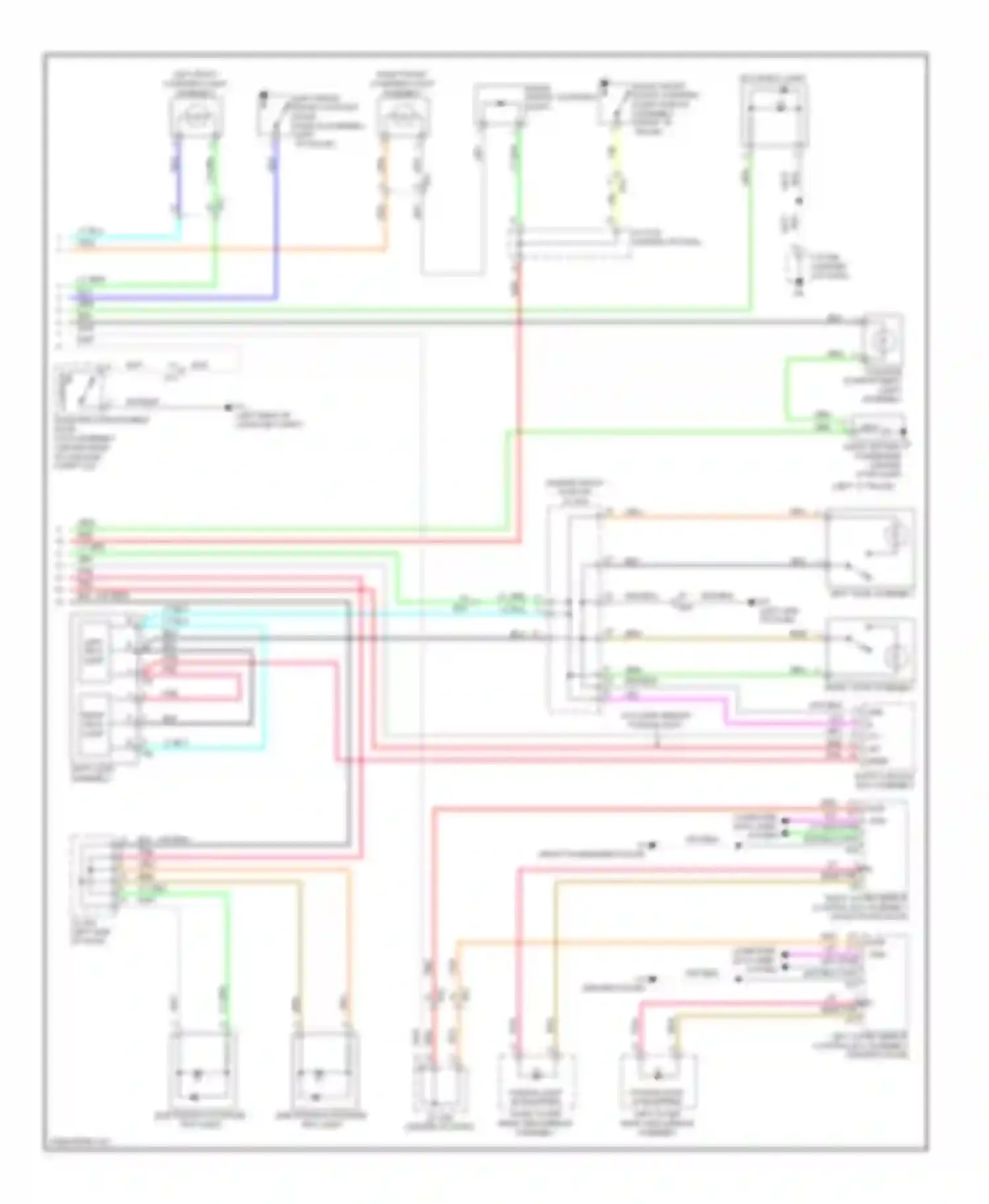 Avalon Toyota XX40 (2012-2015): Courtesy lamps circuit (2 of 2)