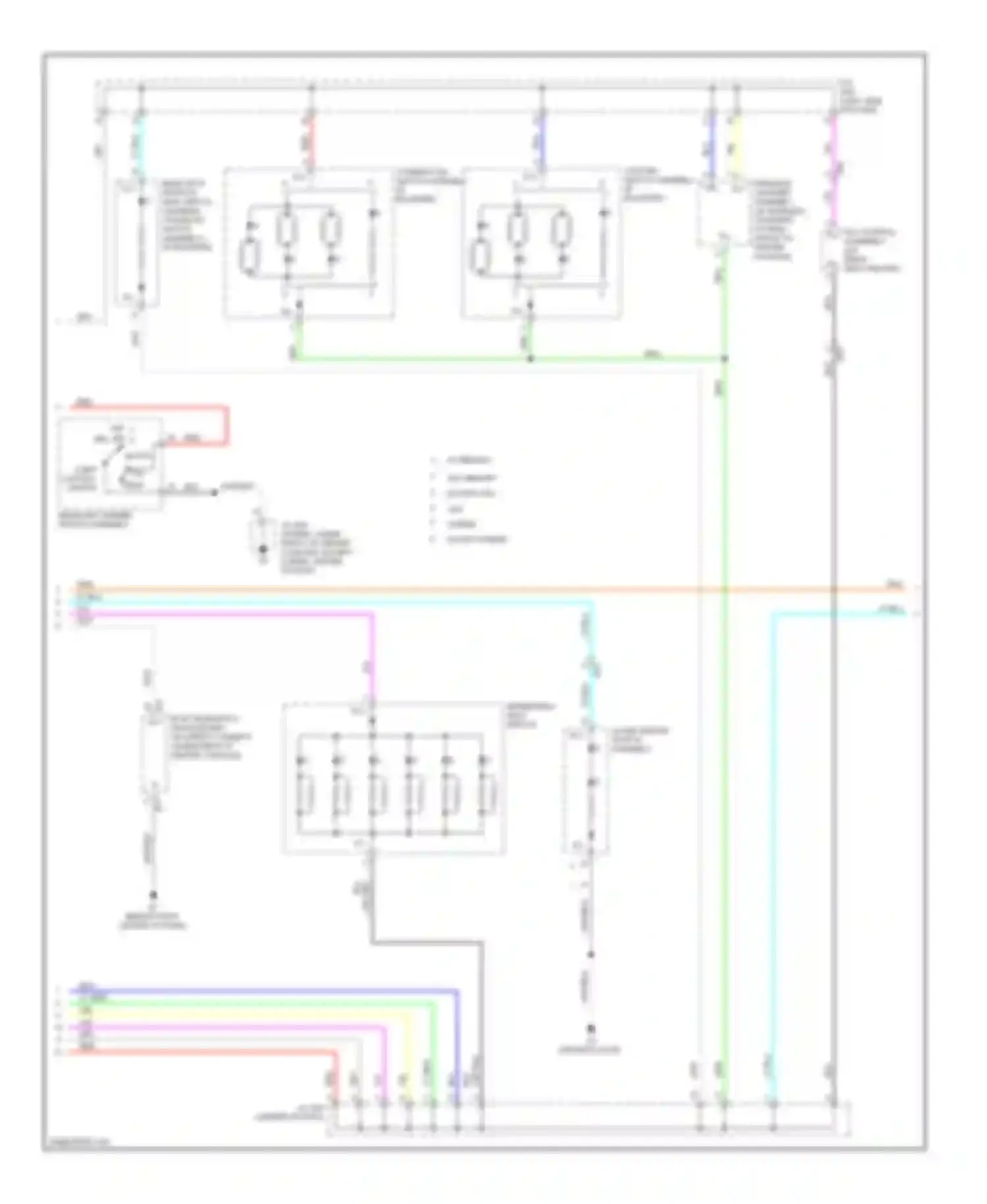 Avalon Toyota XX40 (2012-2015): Instrument illumination circuit (2 of 3)