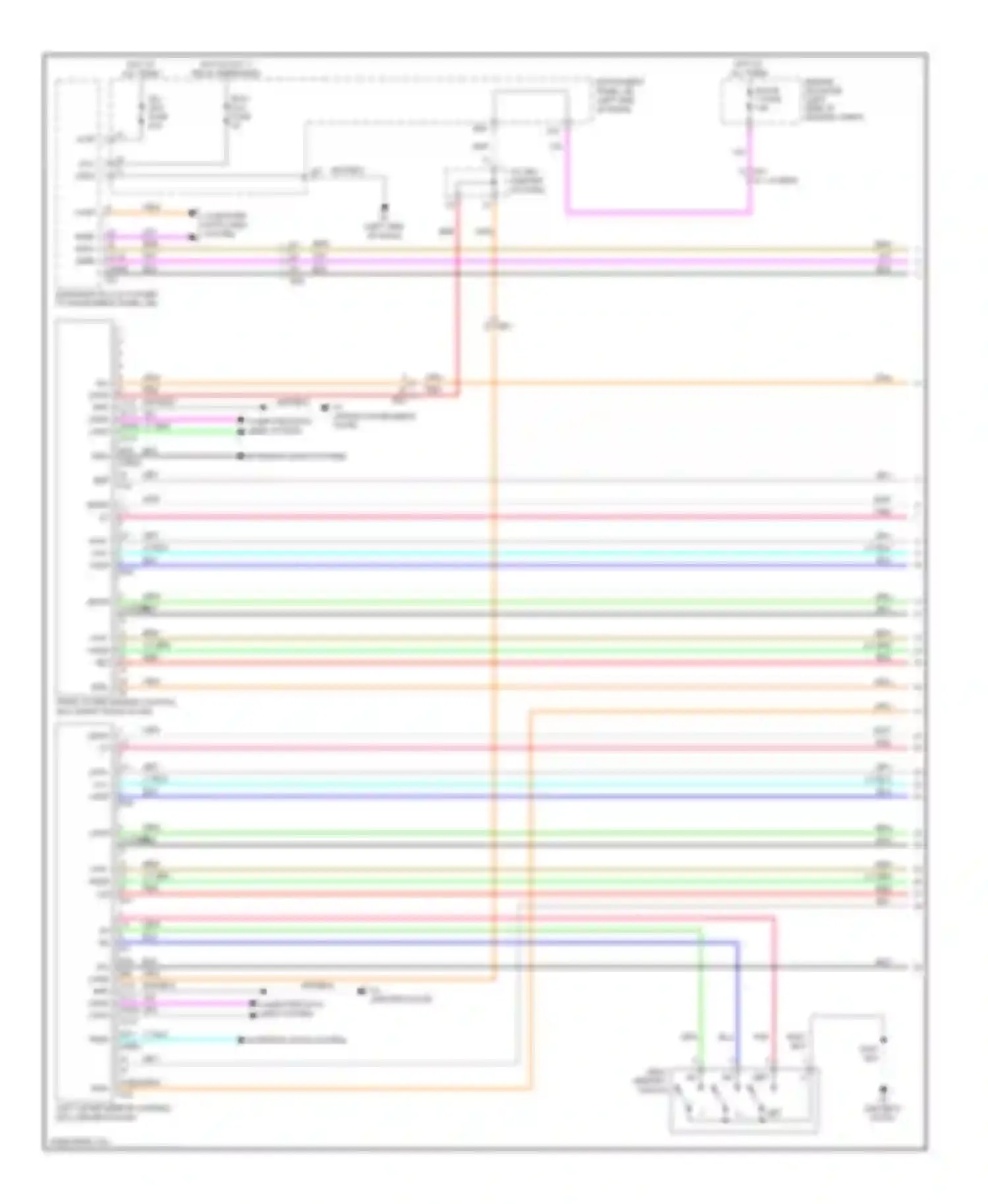 Avalon Toyota XX40 (2012-2015): Memory mirrors circuit (1 of 2)
