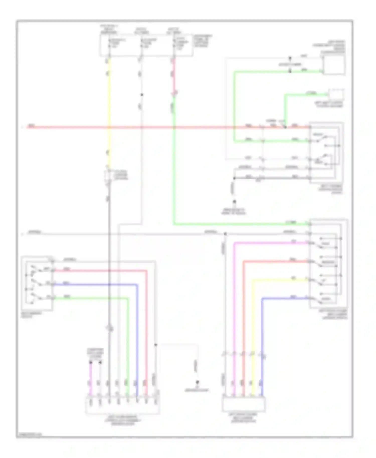 Avalon Toyota XX40 (2012-2015): Memory seat circuit (2 of 2)