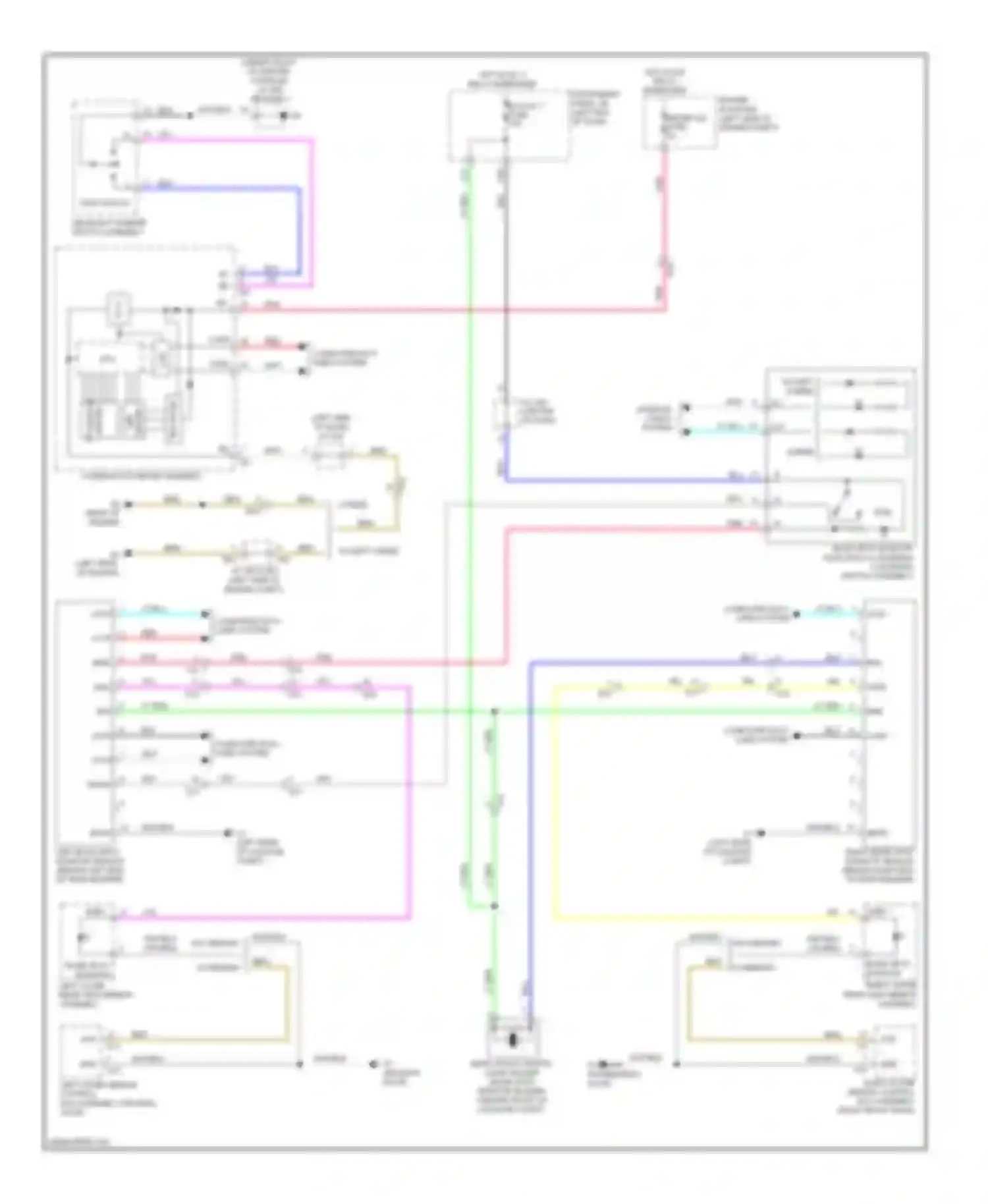 Avalon Toyota XX40 (2012-2015): Blind spot monitoring circuit