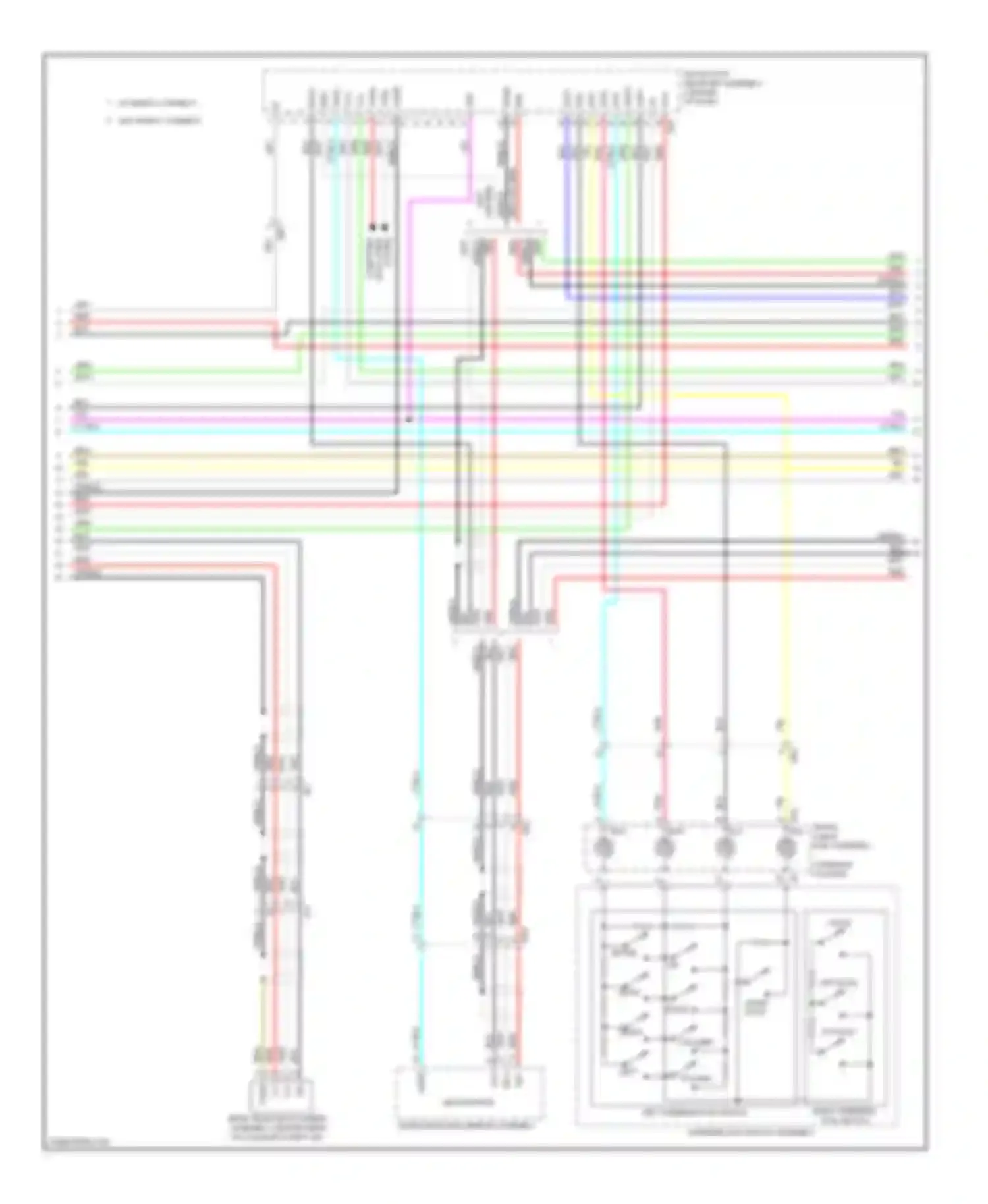Avalon Toyota XX40 (2012-2015): Navigation circuit, 11-speaker with navigation receiver type (3 of 4)
