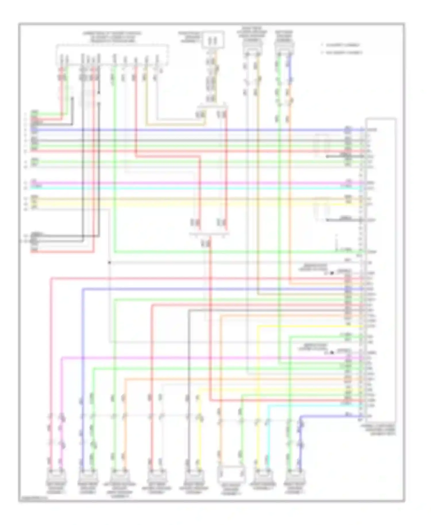 Avalon Toyota XX40 (2012-2015): Navigation circuit, 11-speaker with navigation receiver type (4 of 4)