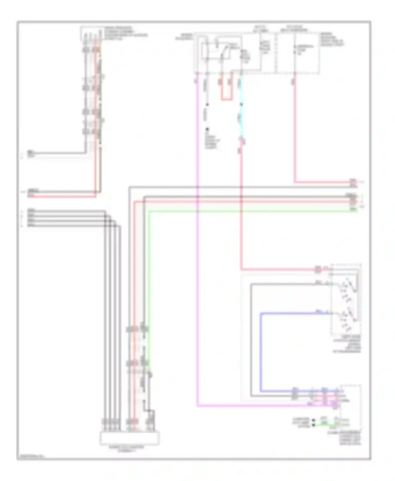 Avalon Toyota XX40 (2012-2015): Navigation circuit, 11-speaker without navigation receiver type (2 of 5)