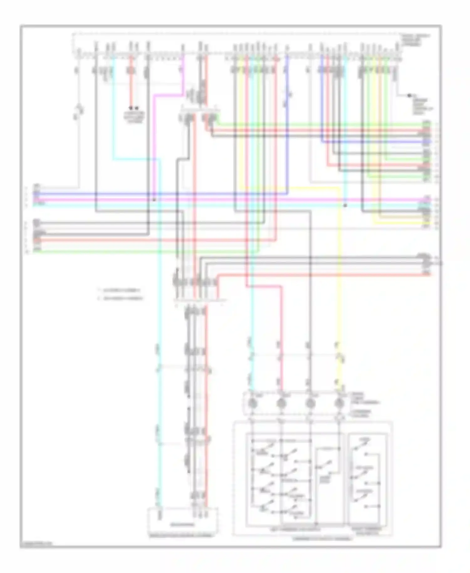 Avalon Toyota XX40 (2012-2015): Navigation circuit, 11-speaker without navigation receiver type (4 of 5)