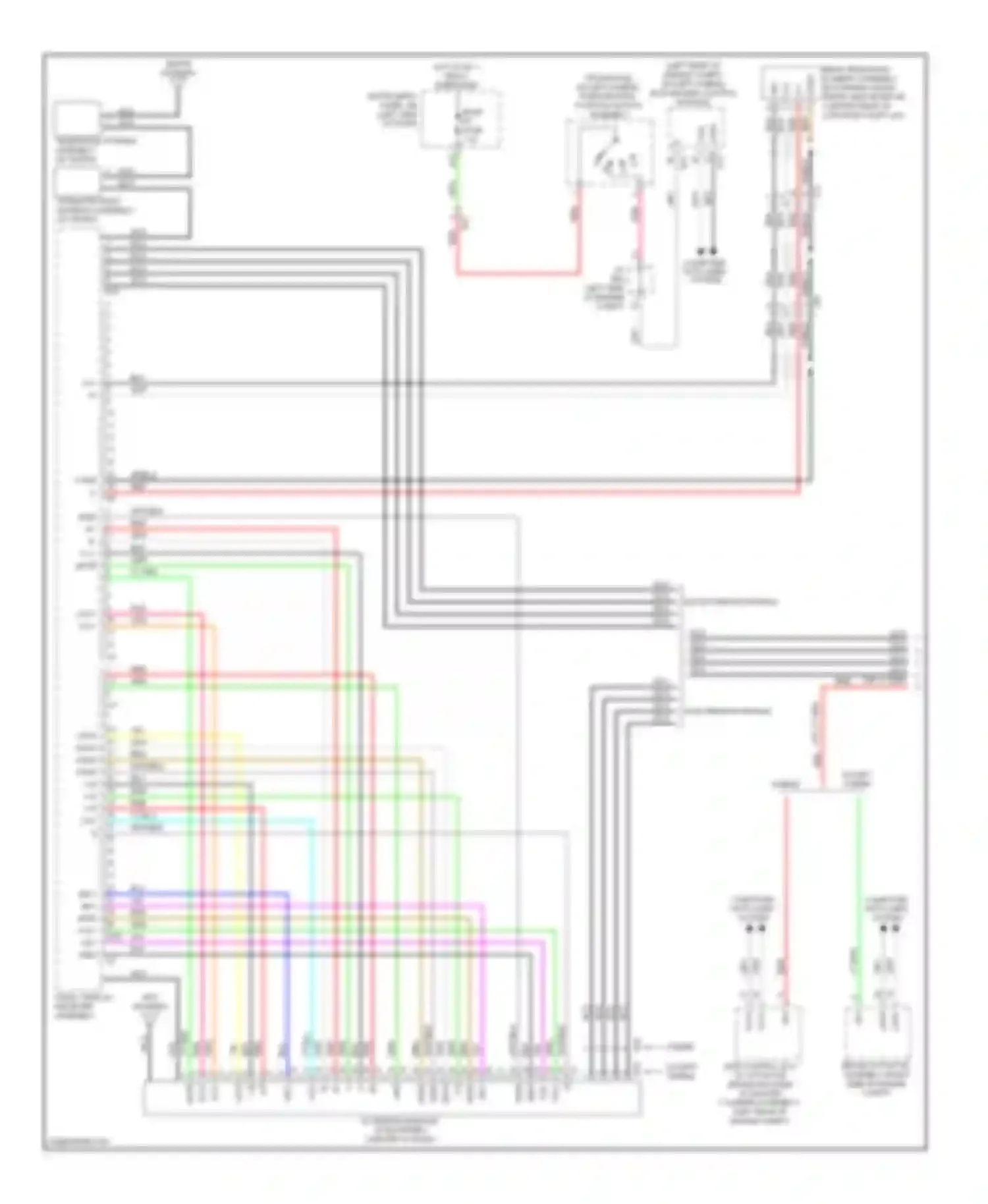 Avalon Toyota XX40 (2012-2015): Navigation circuit, 8-speaker (1 of 4)
