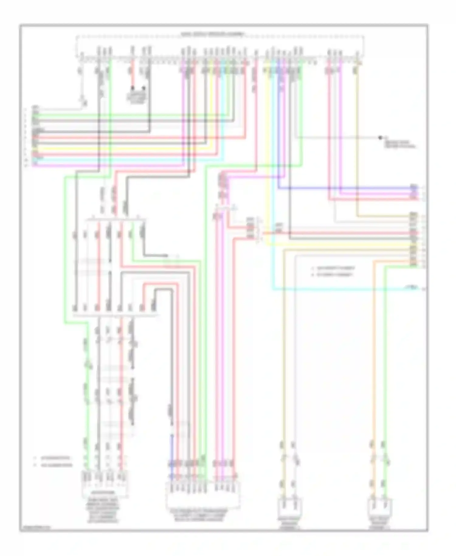Avalon Toyota XX40 (2012-2015): Navigation circuit, 8-speaker (3 of 4)